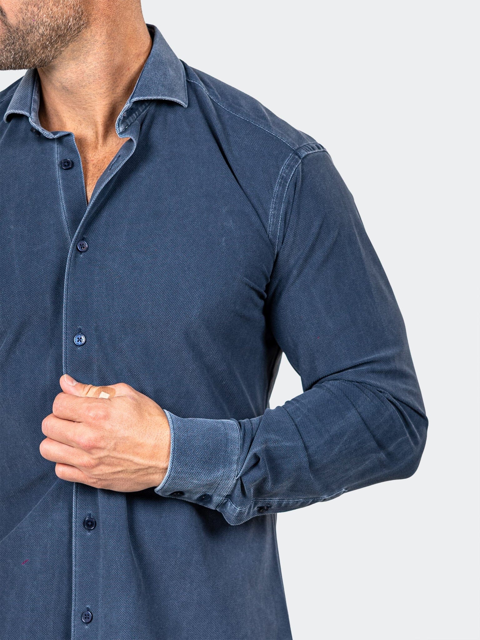 Eins Marthyr Navy Washed Shirt