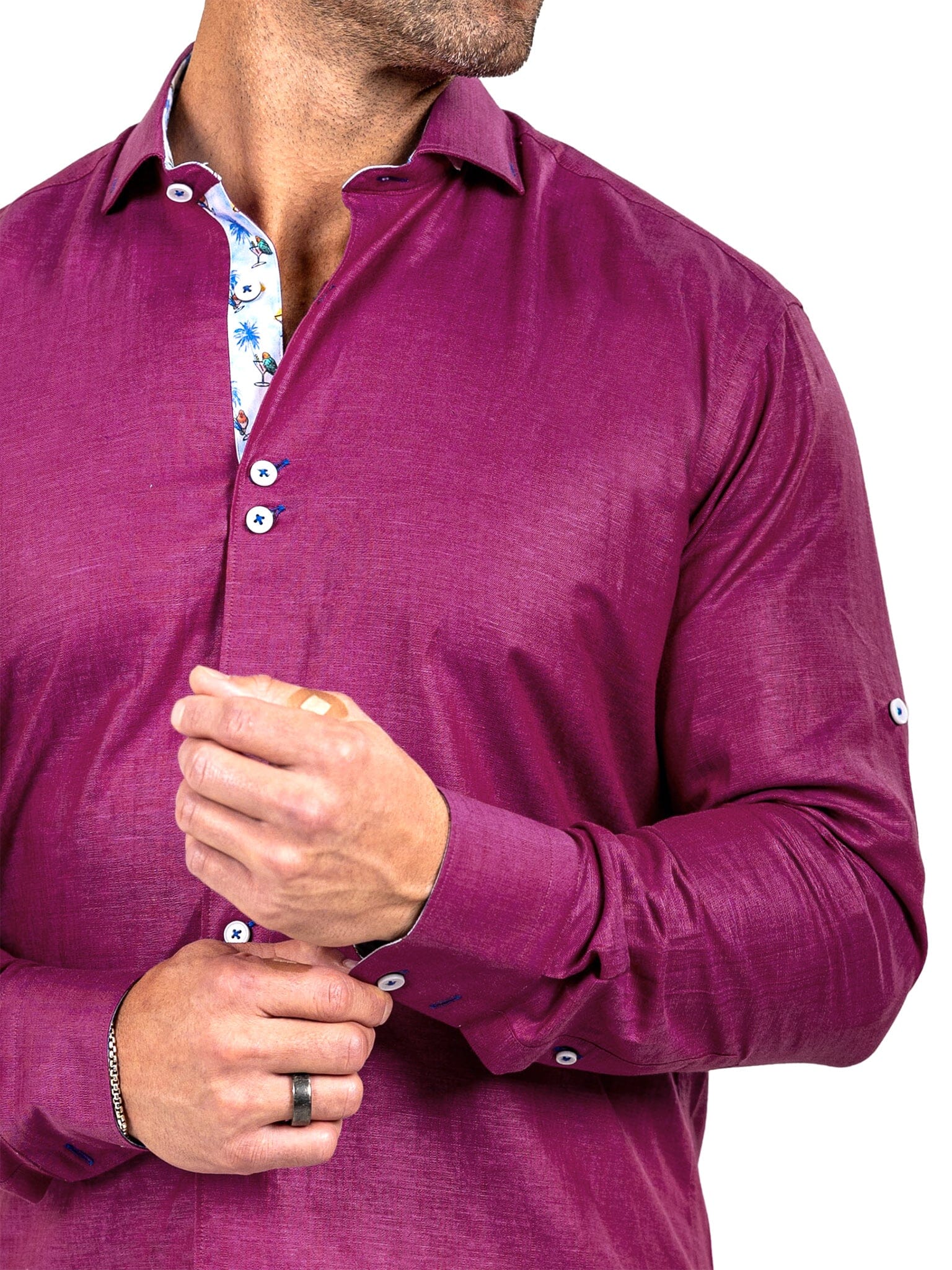 Eins Marthyr Red Satin Shirt