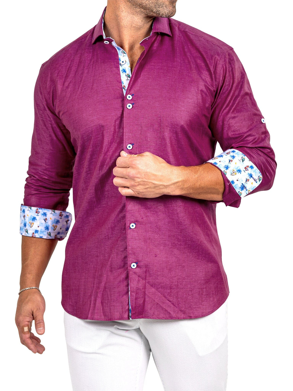 Eins Marthyr Red Satin Shirt