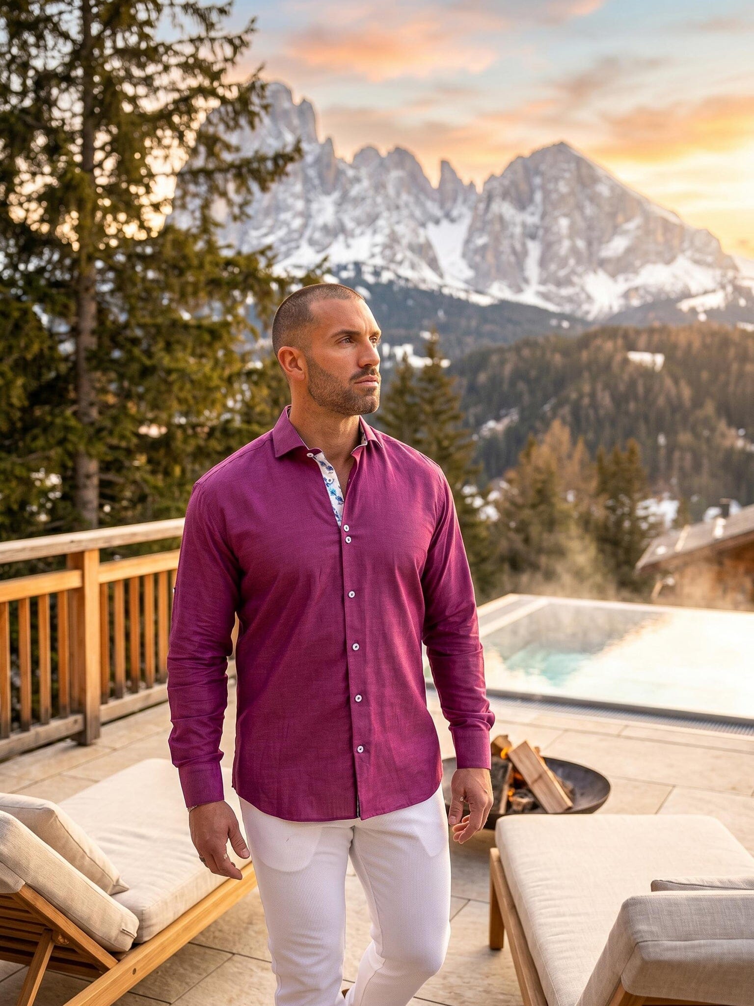 Eins Marthyr Red Satin Shirt