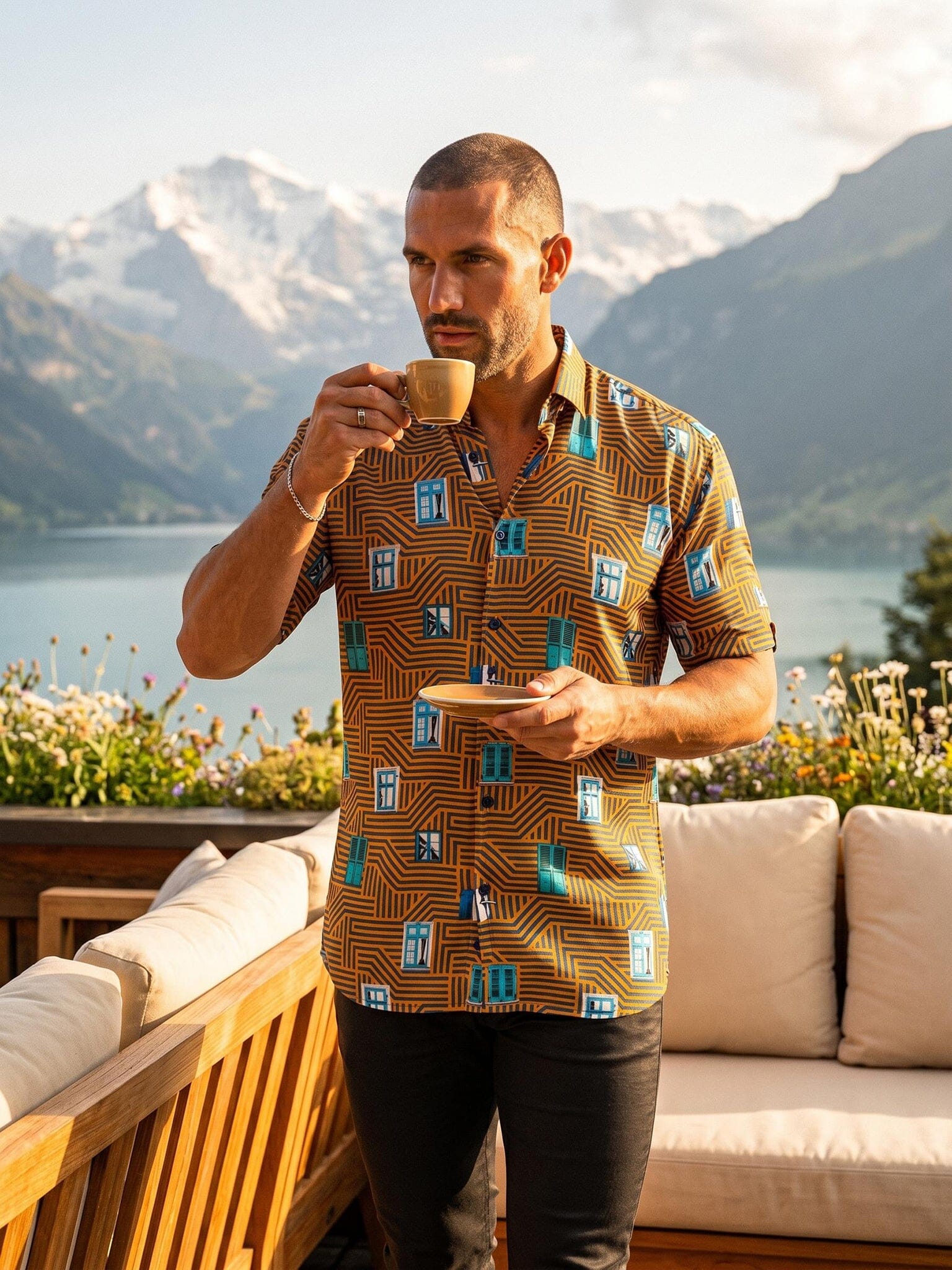 Galileo Marthyr Geo Yellow Shirt