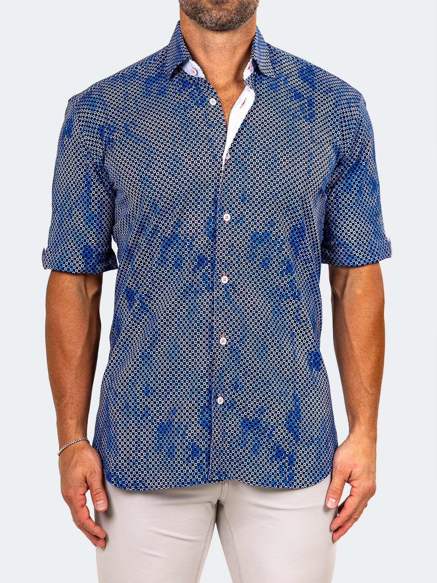 Galileo Marthyr Blue Shirt
