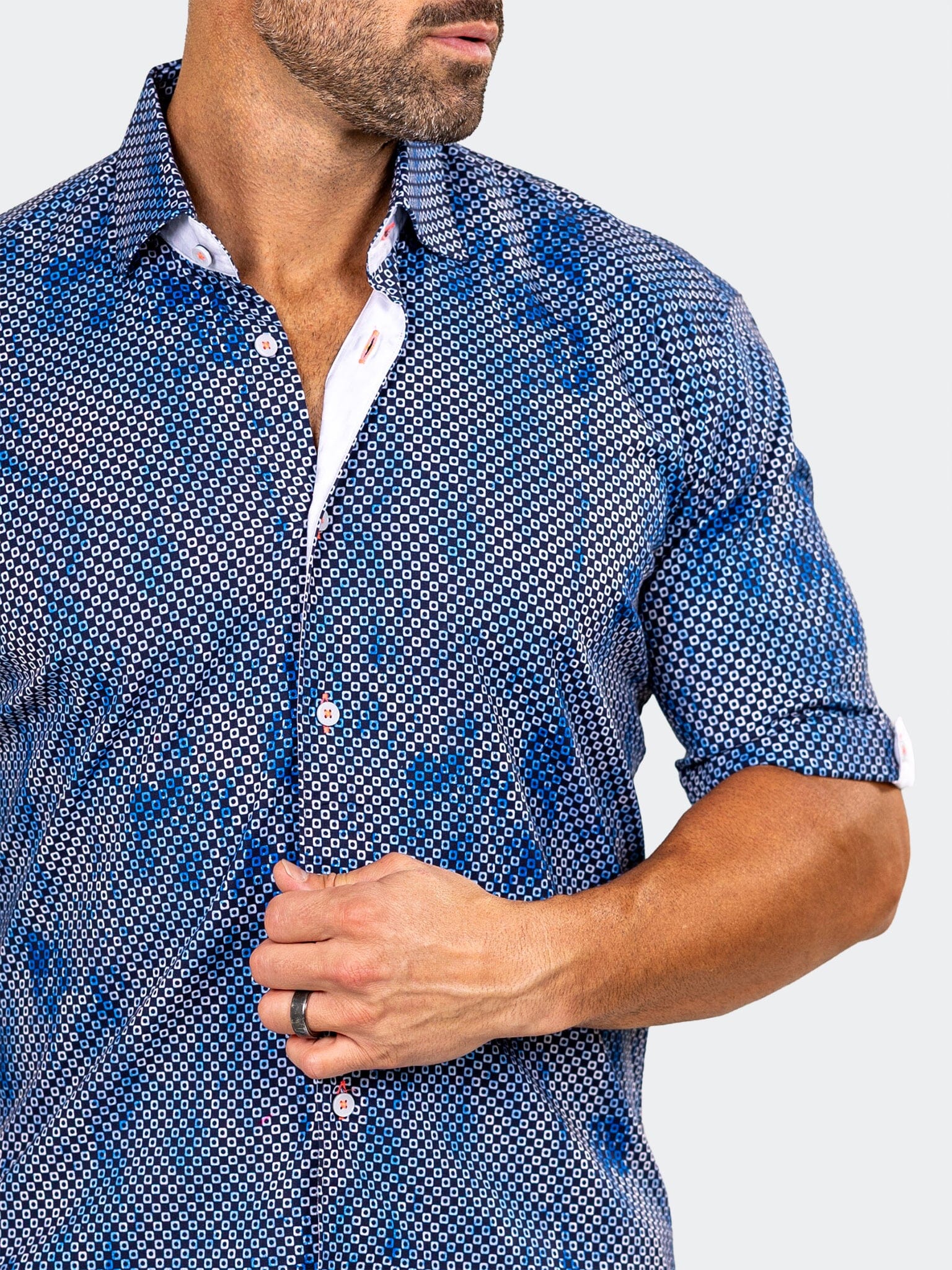 Galileo Marthyr Blue Shirt