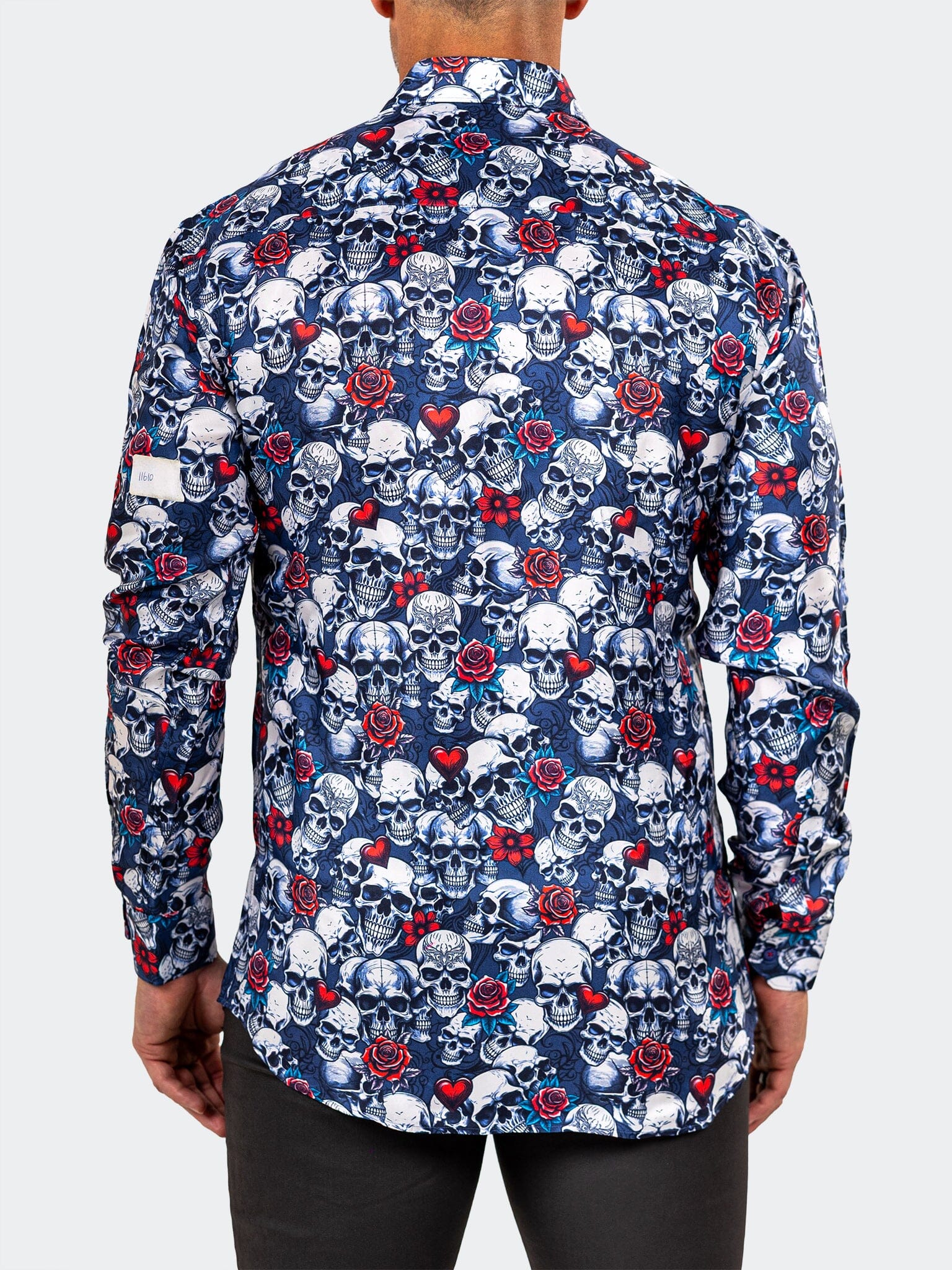 Fibonacci Marthyr Skull Rose Shirt