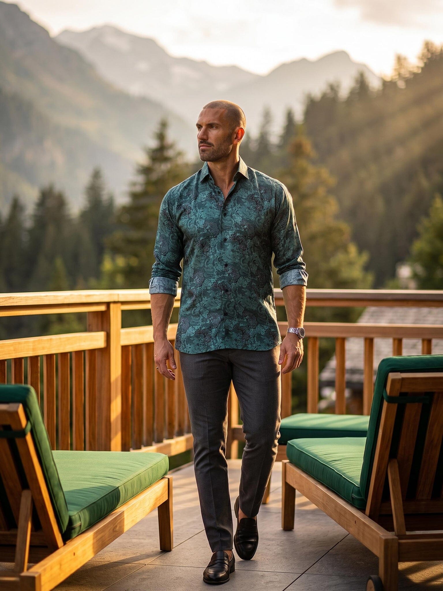 Fibonacci Marthyr Tiger Green Shirt