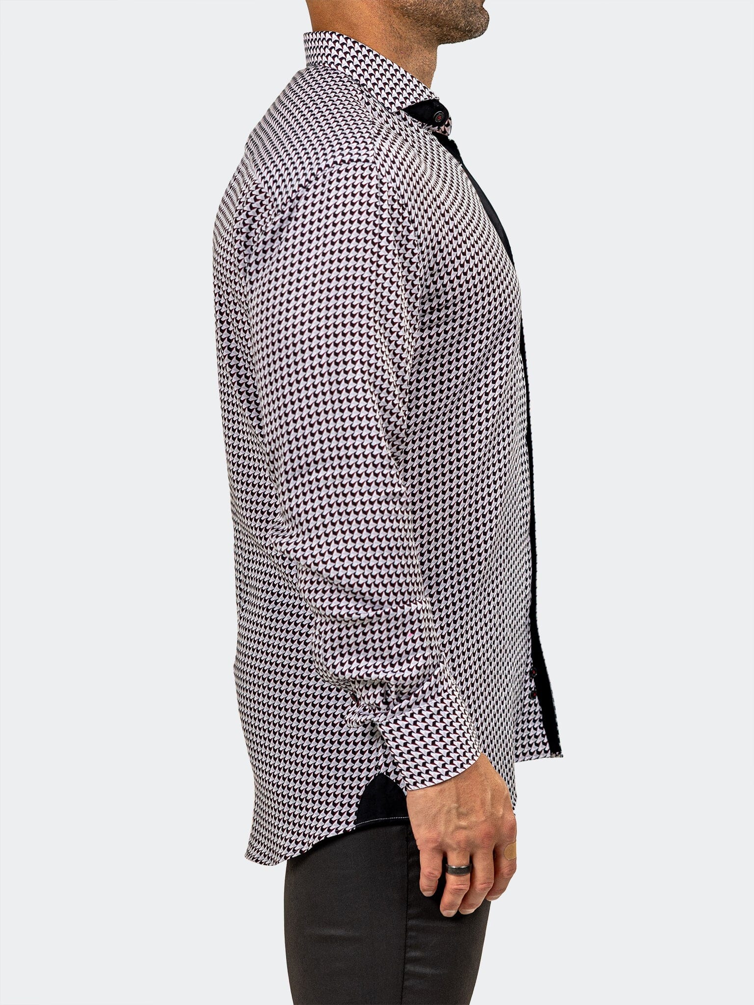 Eins Navy-Red Micro Shirt