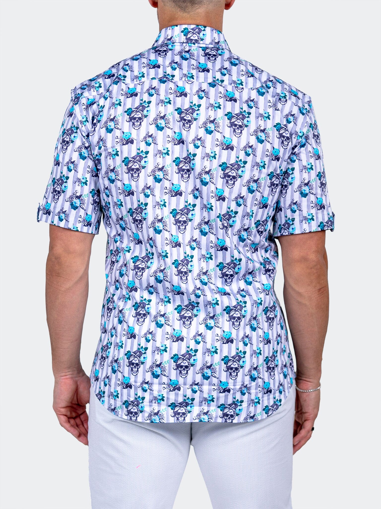 Galileo Marthyr Skull Floral Shirt