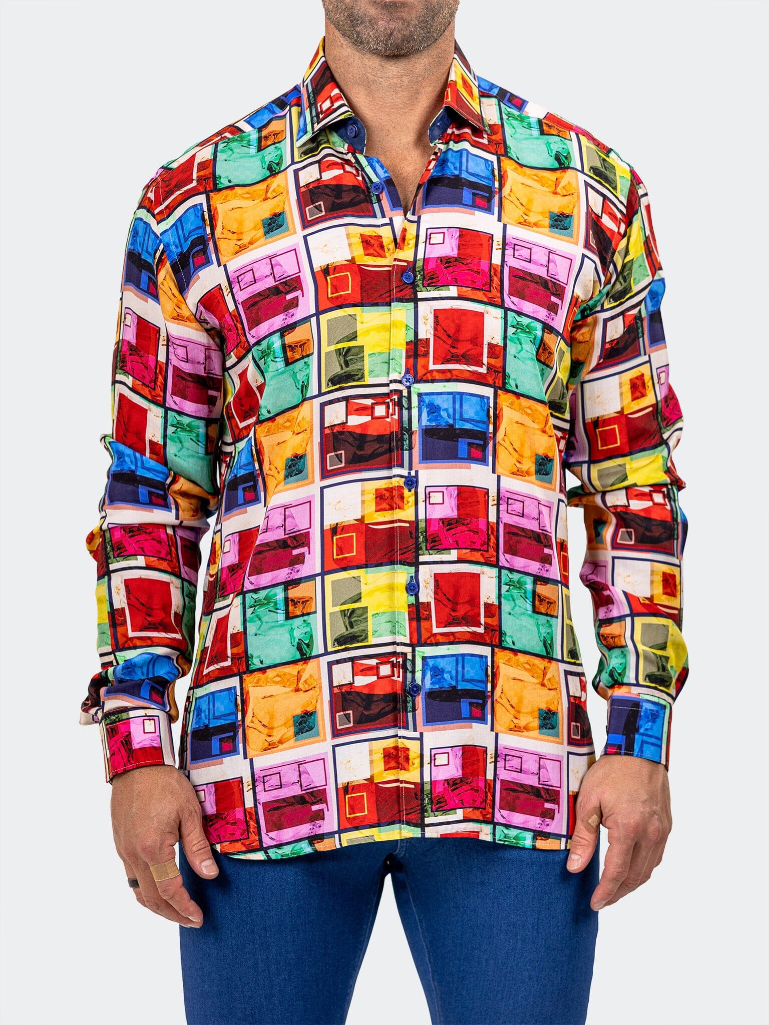 Fibonacci Marthyr Color Block Shirt