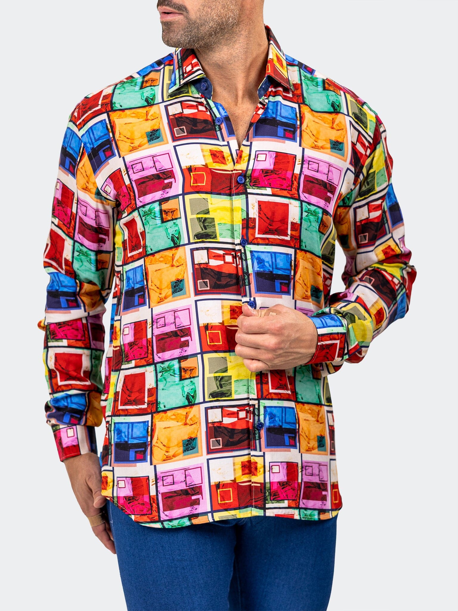 Fibonacci Marthyr Color Block Shirt