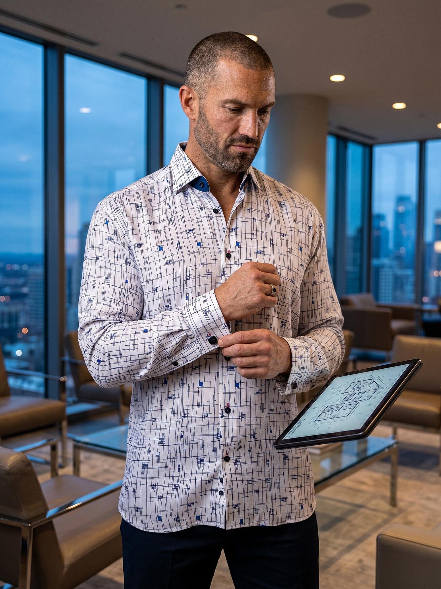 Fibonacci Marthyr Gridline Shirt