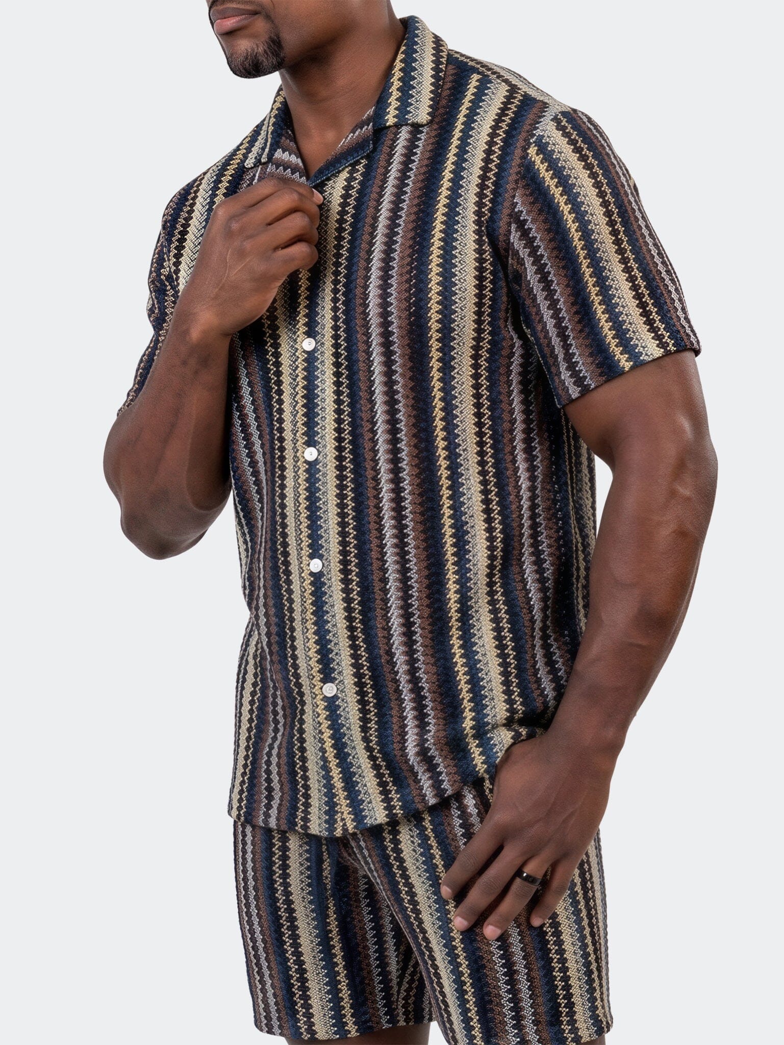 Knitted Marthyr Stripe Shirt