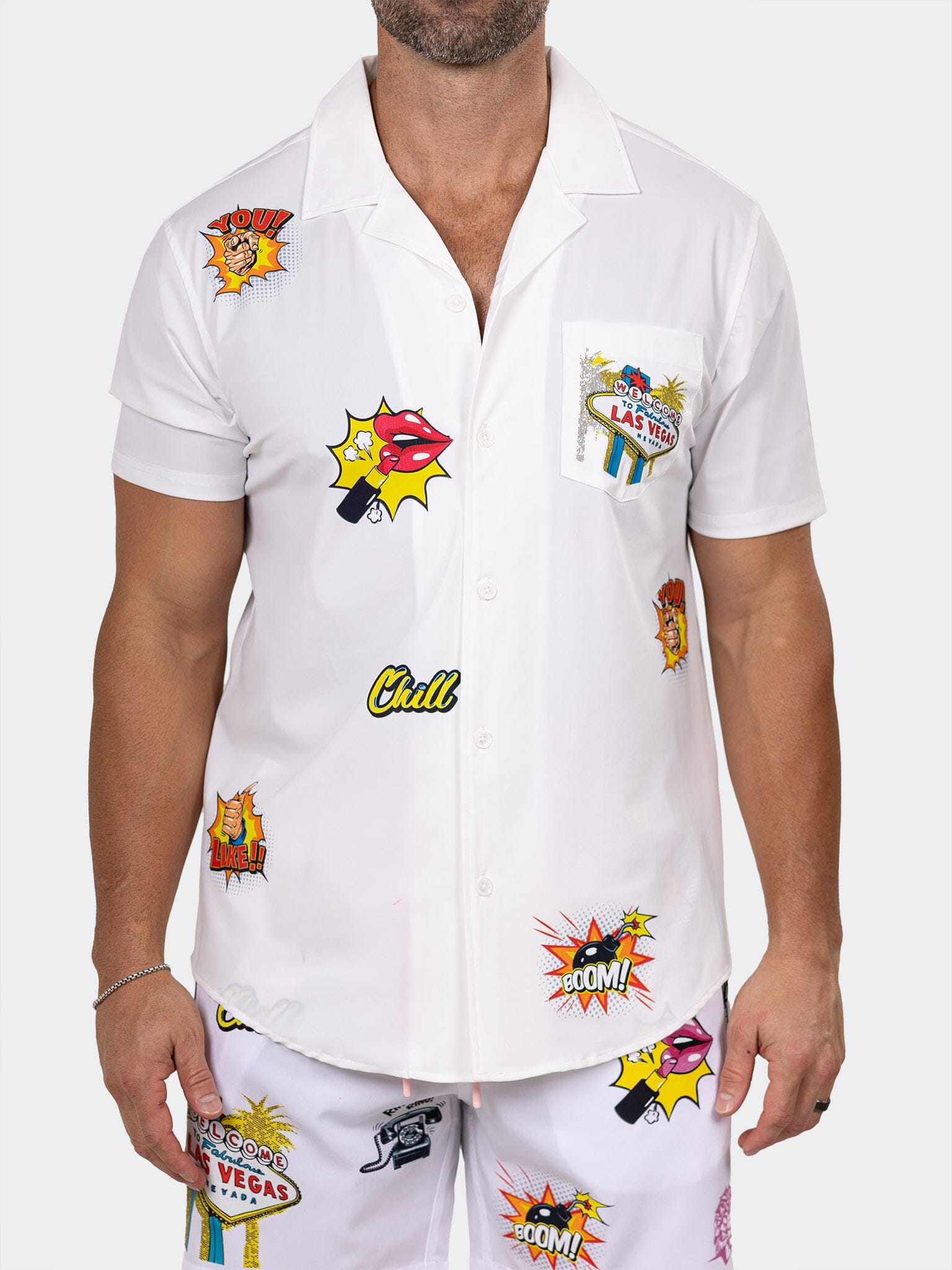 maceoo dress shirts Maceoo Shirts Marthyr White Short Sleeve Shirt | Men's Short Sleeve Dress Shirt