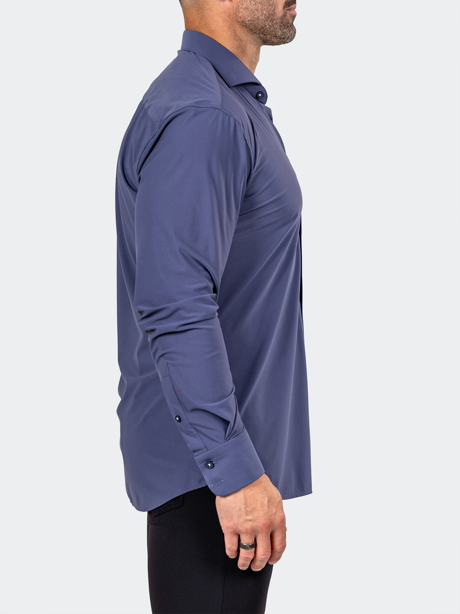 Eins Marthyr Solid Blue Shirt