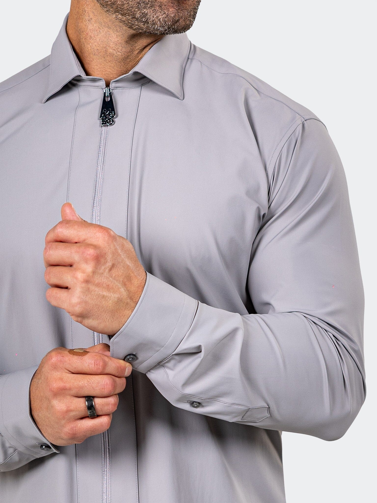 Fibzip Marthyr Grey Shirt