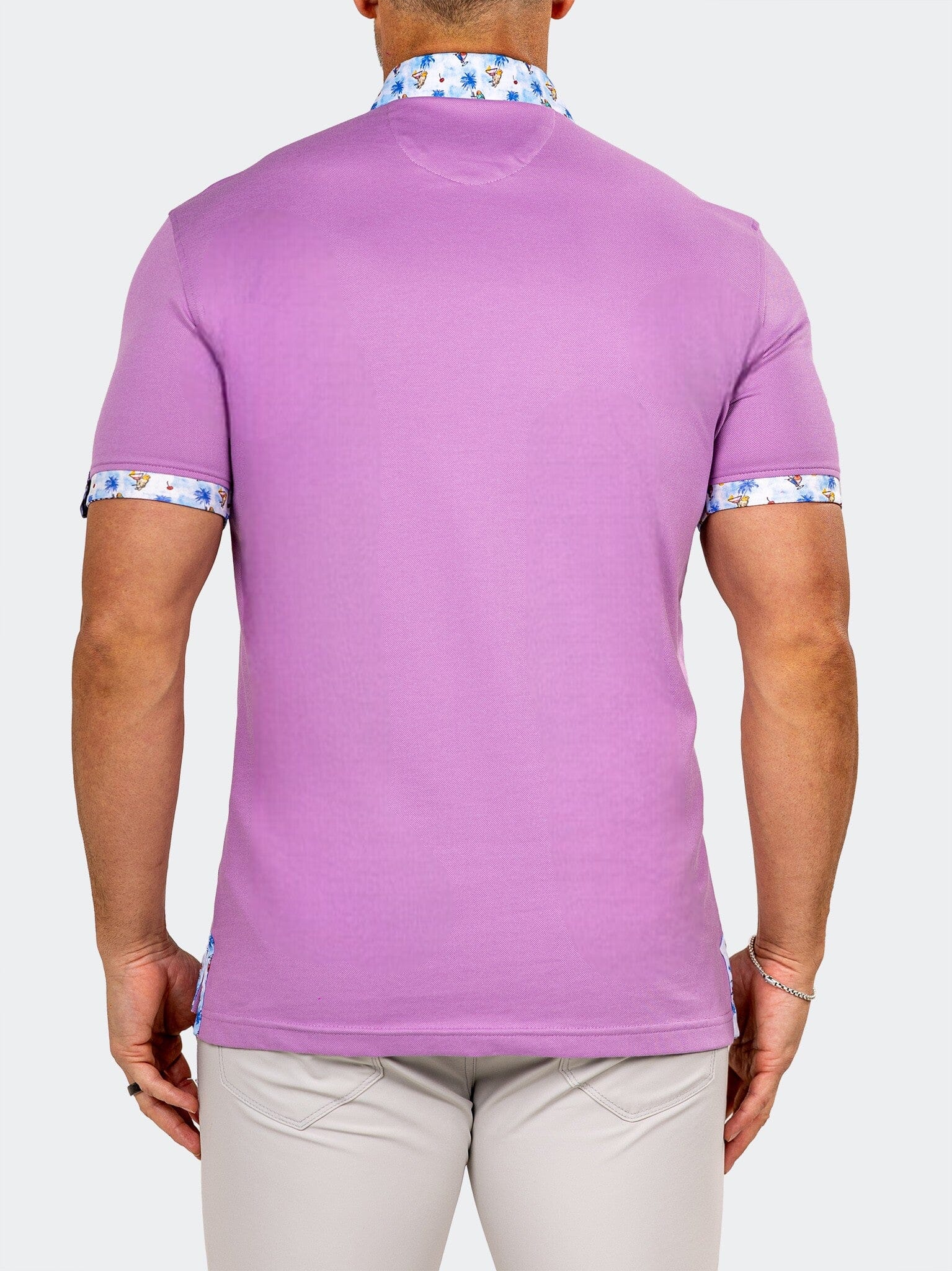 Lilac Newton Floral Polo
