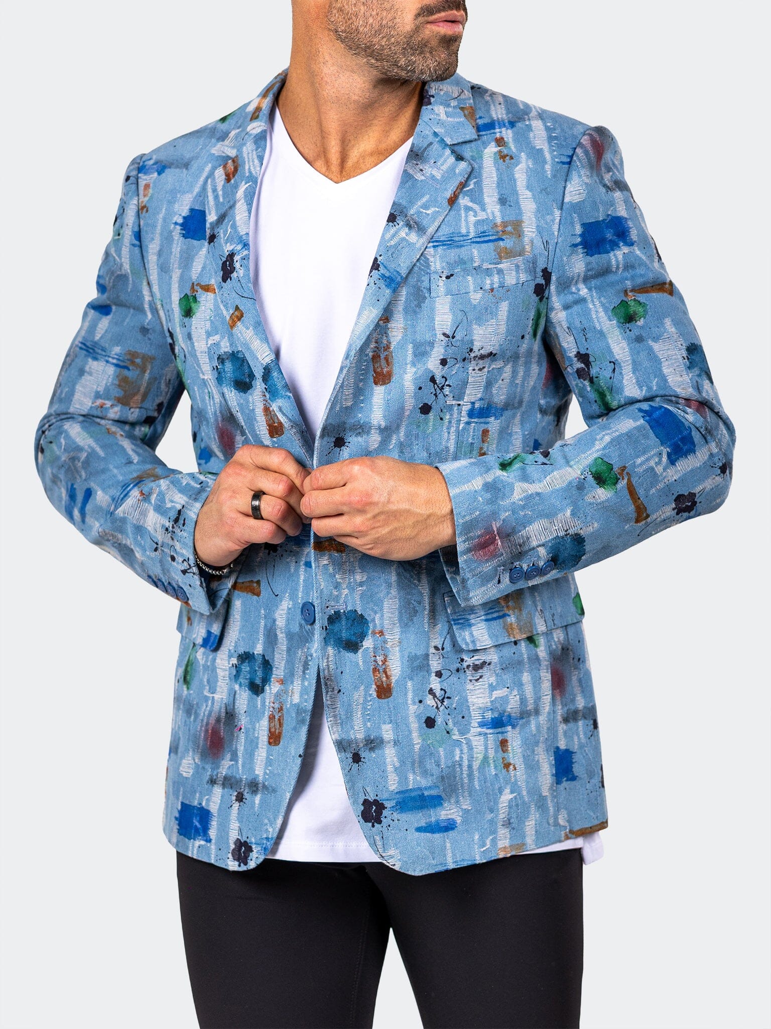 Blazer Uncostructed Marthyr013 Blue