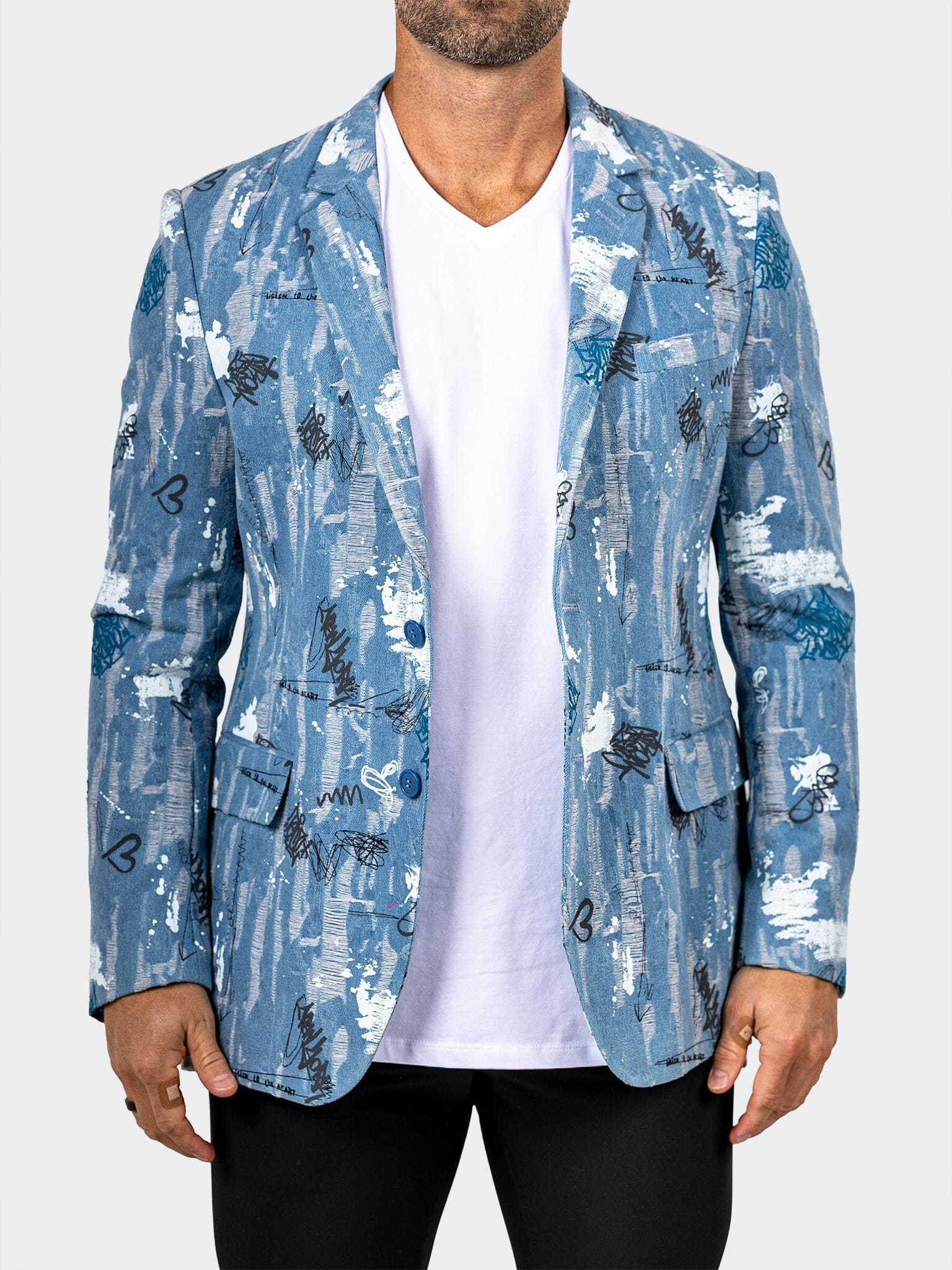 Blazer Uncostructed Marthyr012 Blue