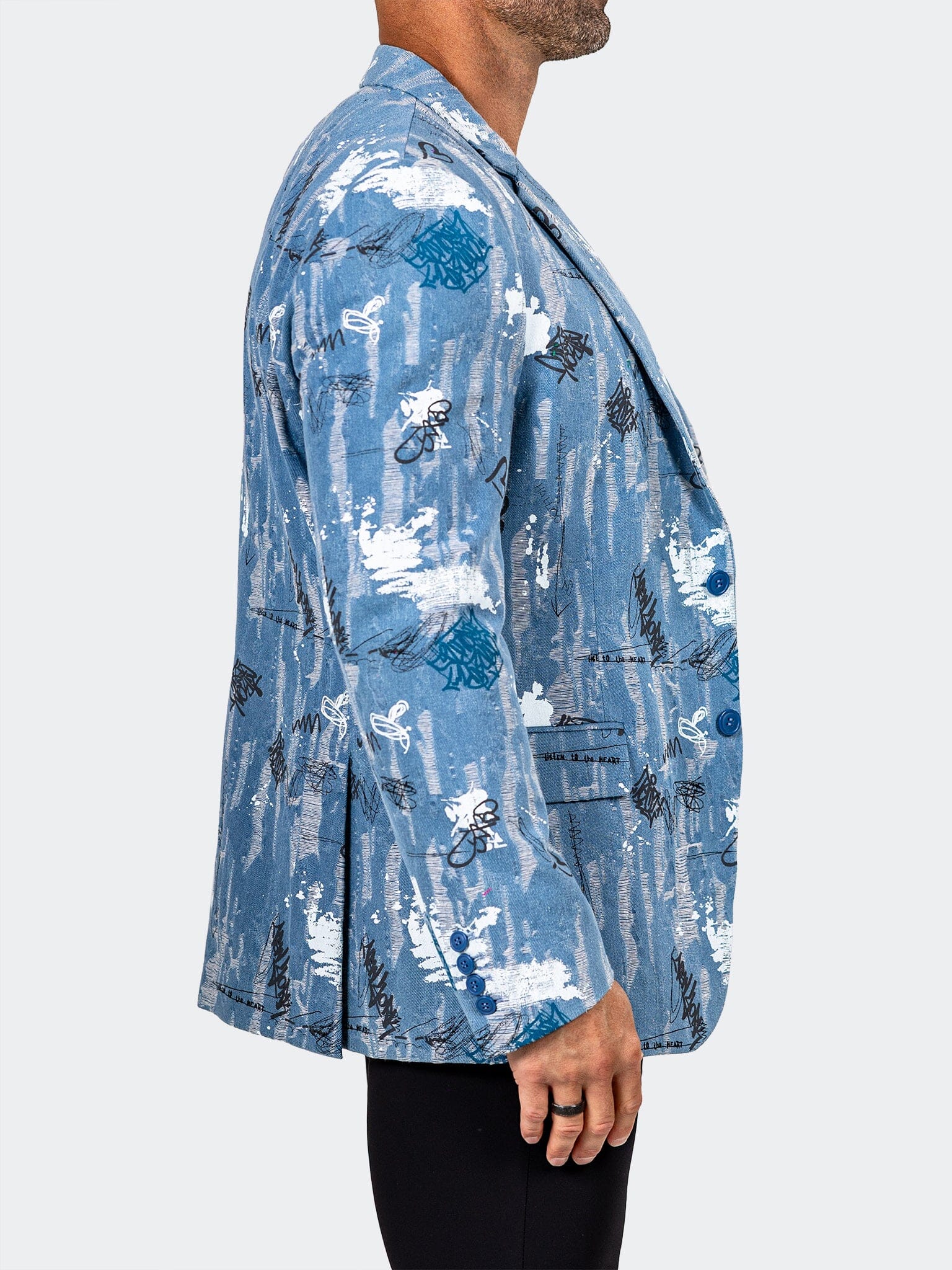 Blazer Uncostructed Marthyr012 Blue