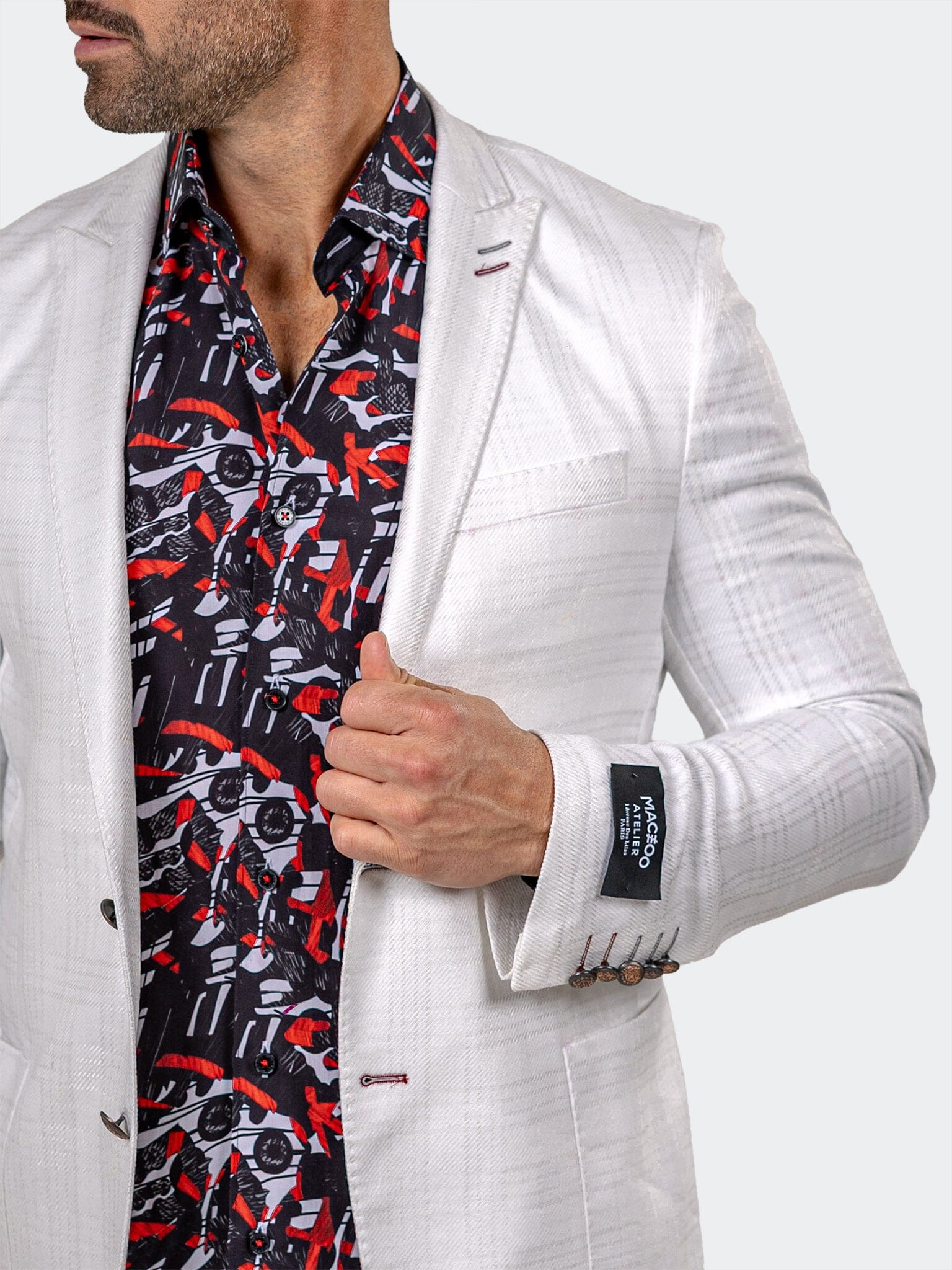 Blazer Uncostructed Marthyr015 White