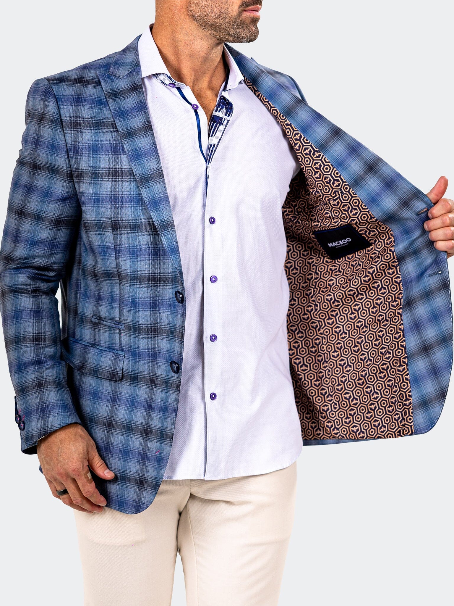 Blazer Descartes Marthyr019 Blue