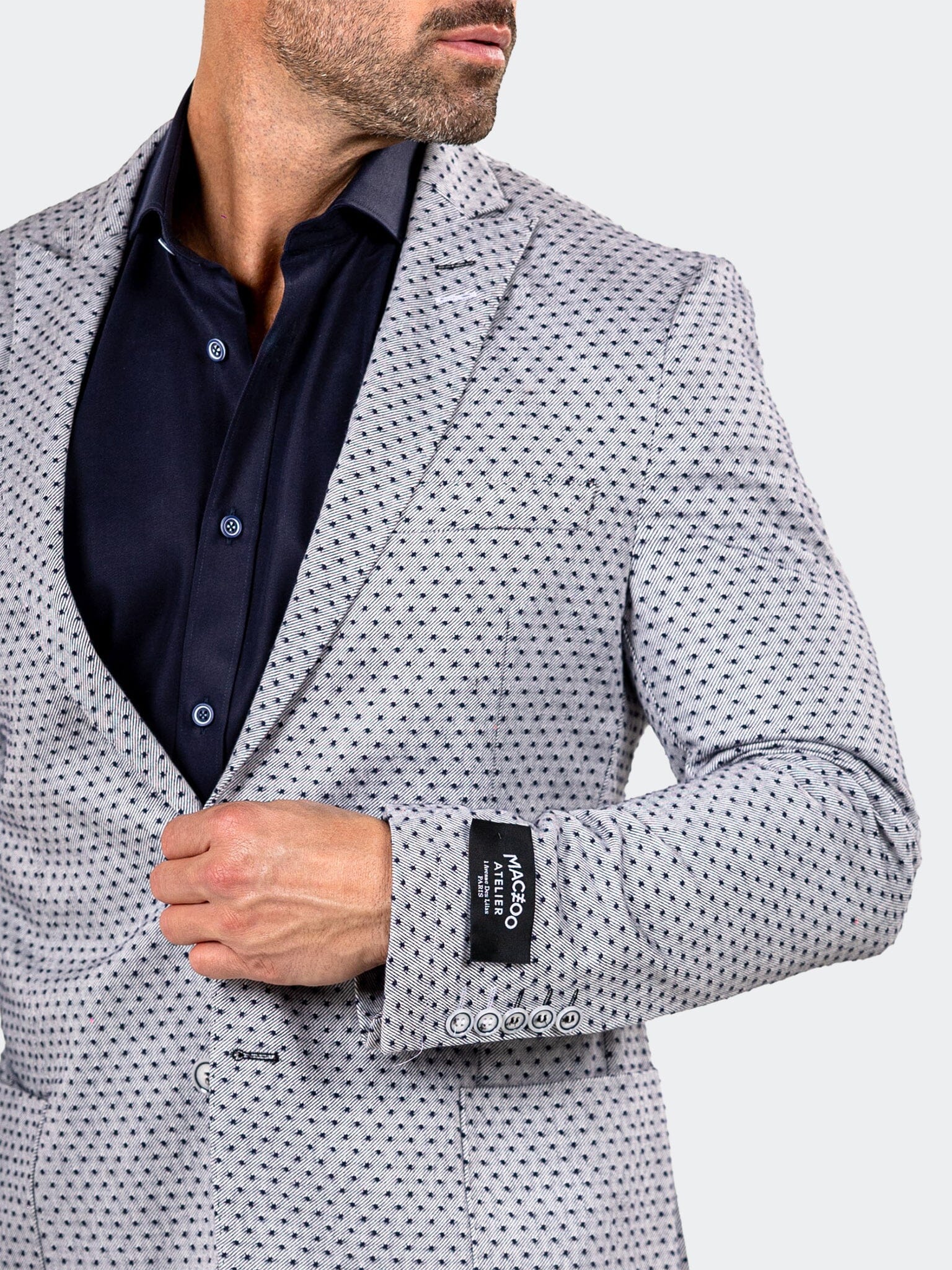 Blazer Uncostructed Marthyr026 Grey