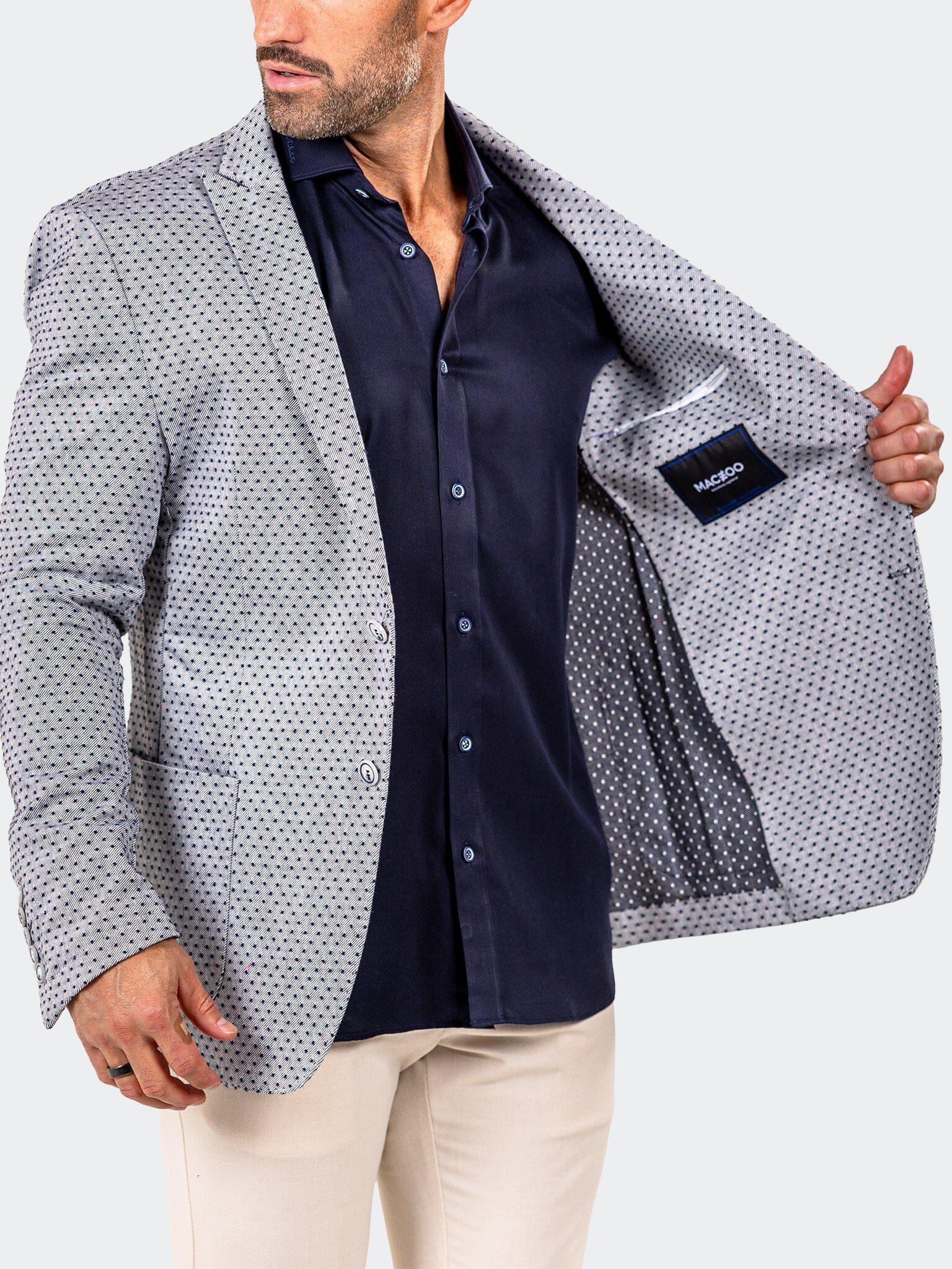Blazer Uncostructed Marthyr026 Grey