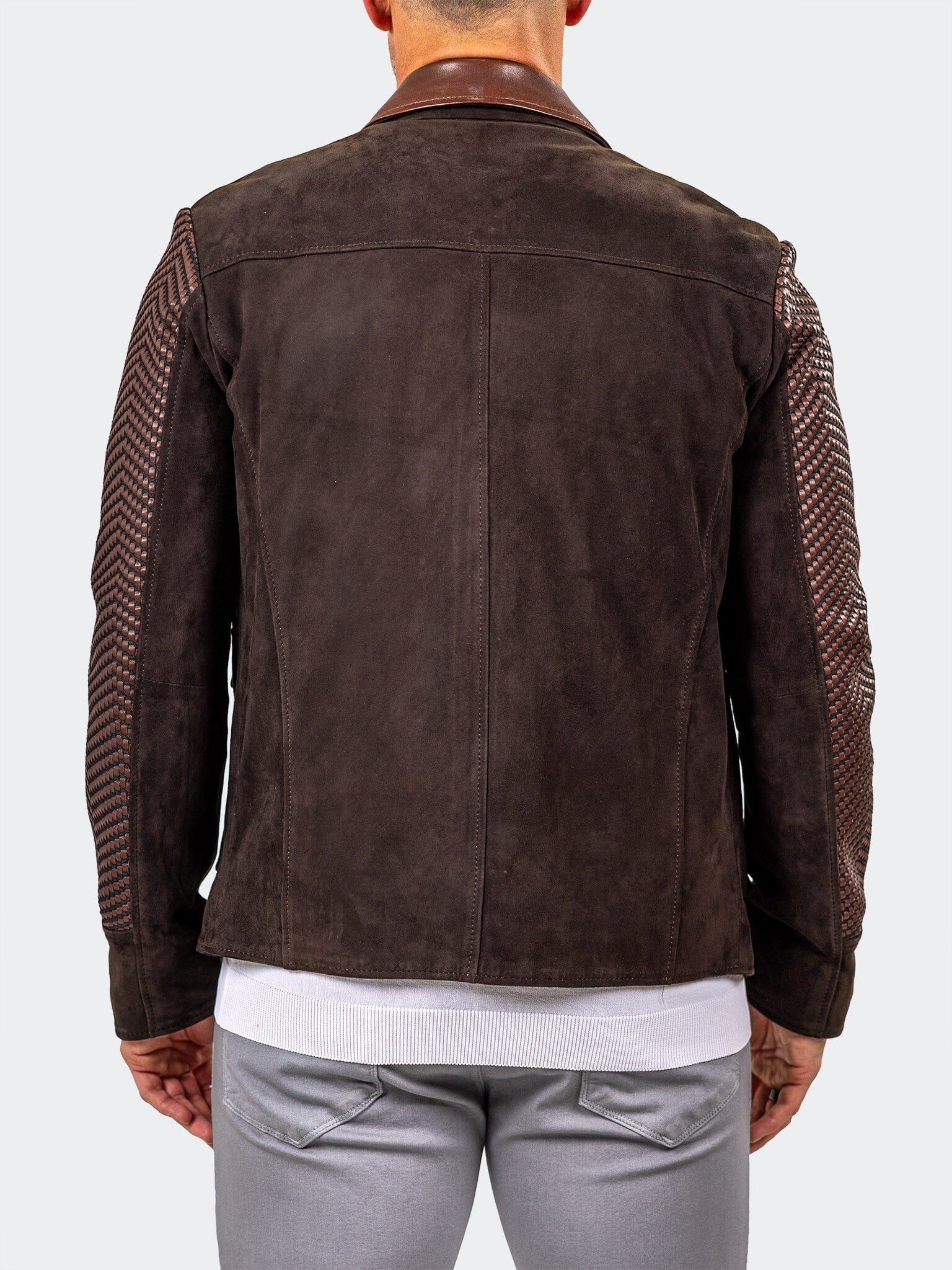 Marthyr Brown Woven Jacket