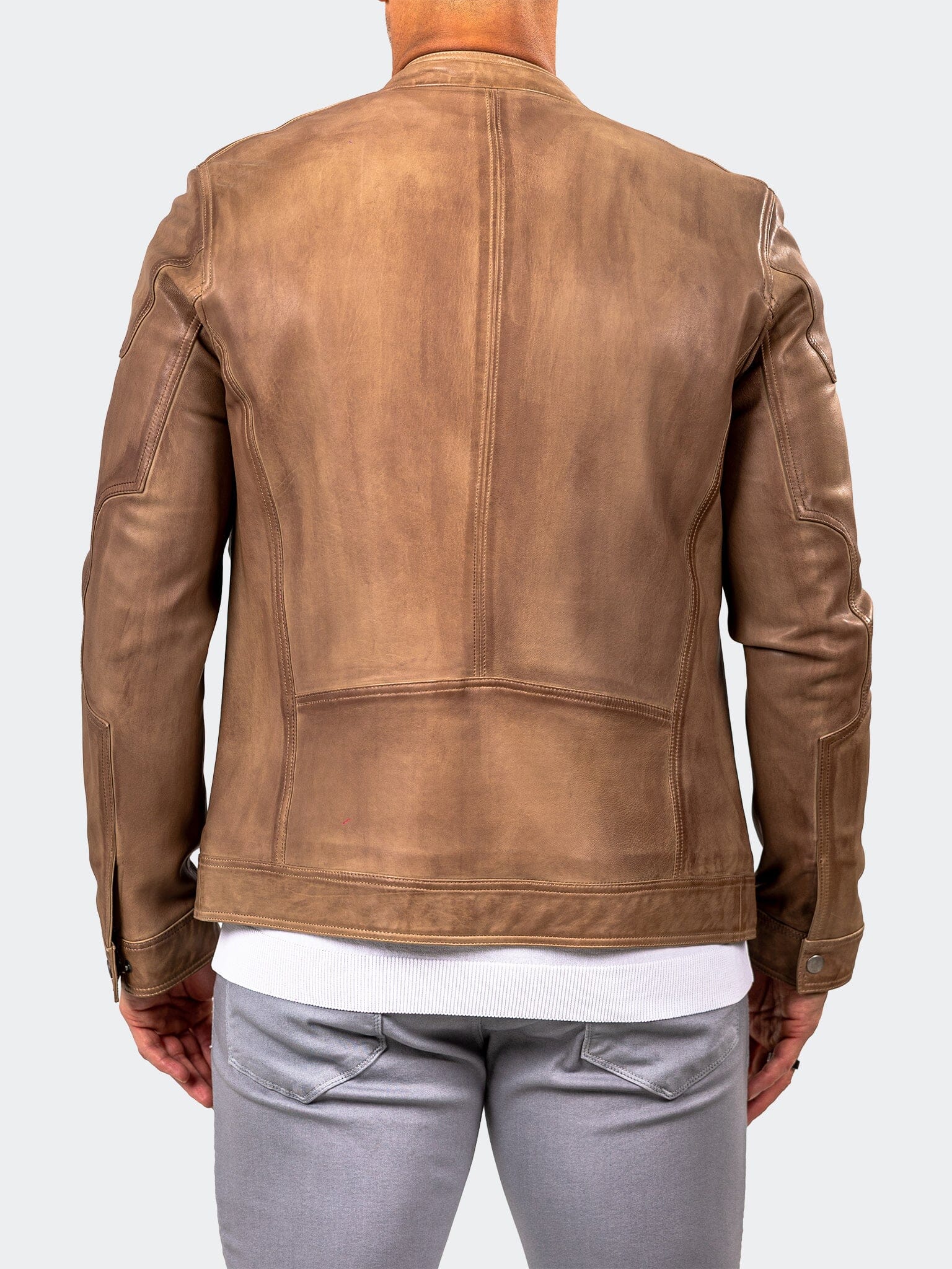 Marthyr Brown Leather Jacket