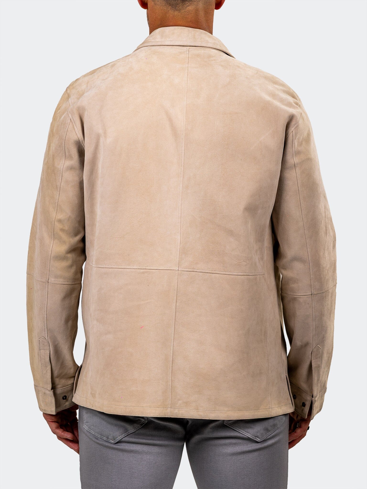 Marthyr White Suede Jacket