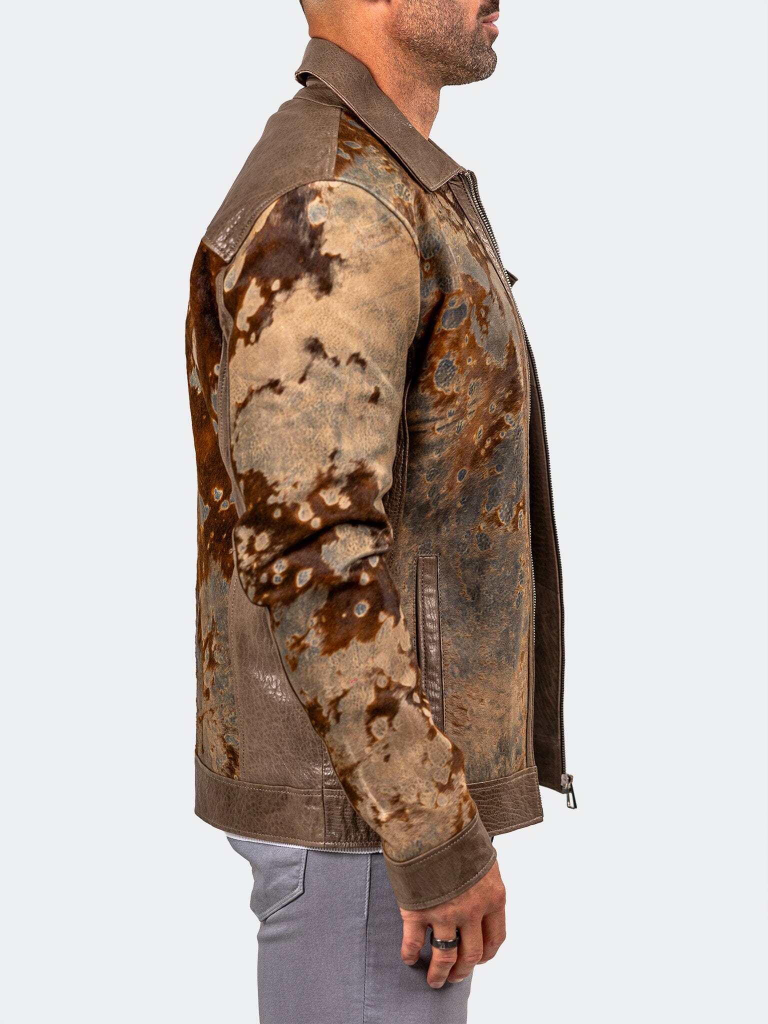 Marthyr Cowhide Brown Jacket