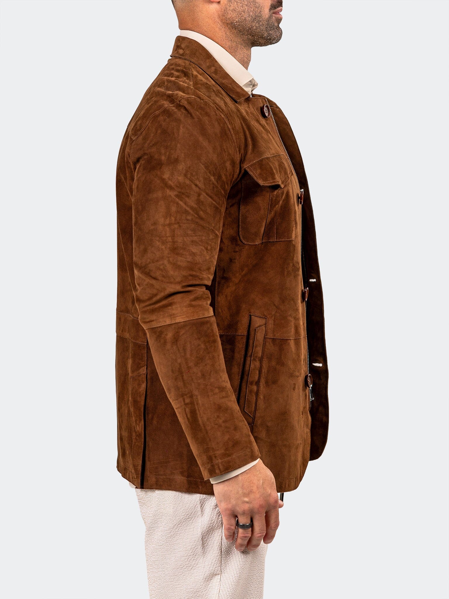 Marthyr Brown Suede Jacket