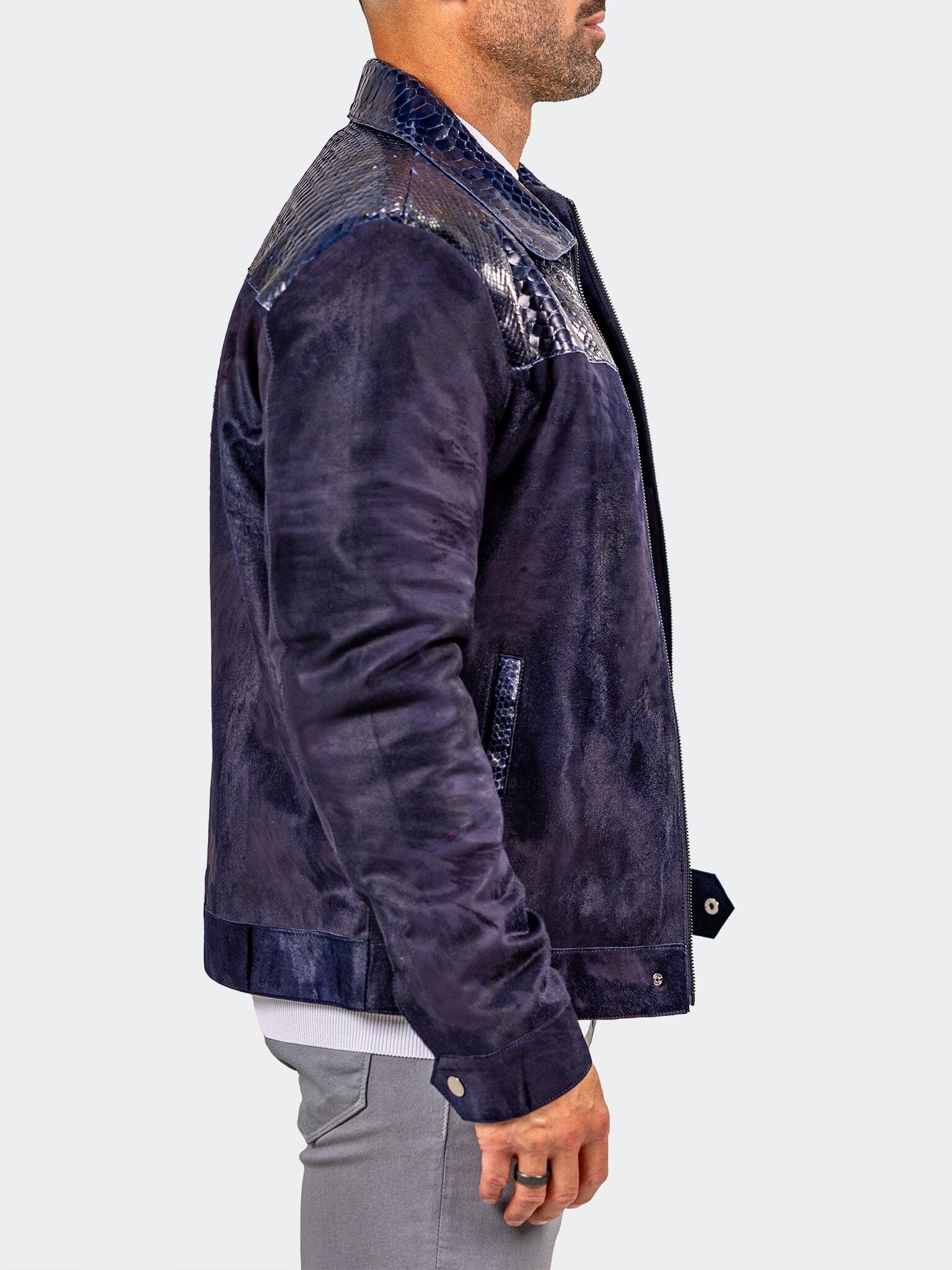 Marthyr Black Leather Jacket
