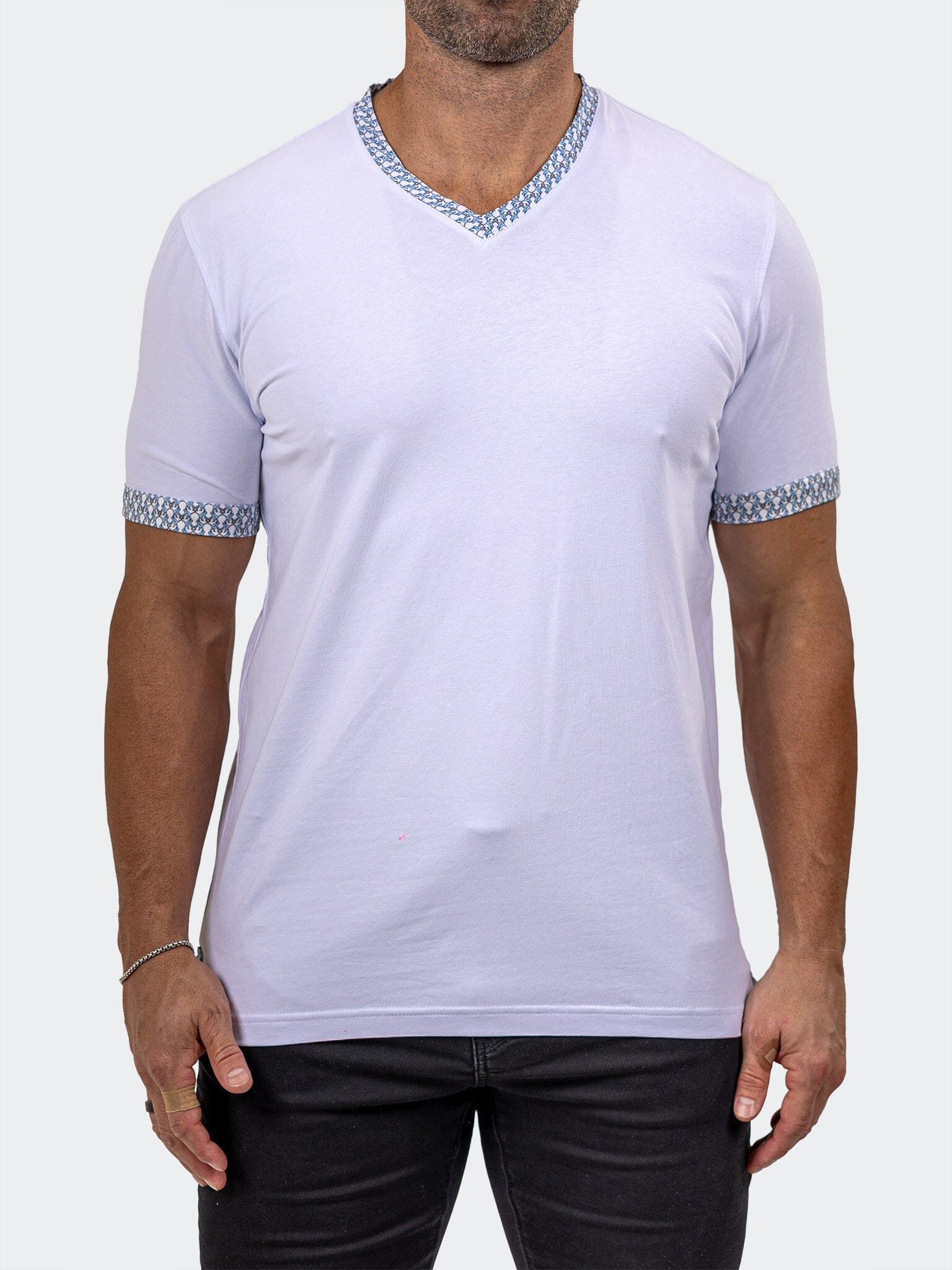 V-neck Edison Marthyr0001 White