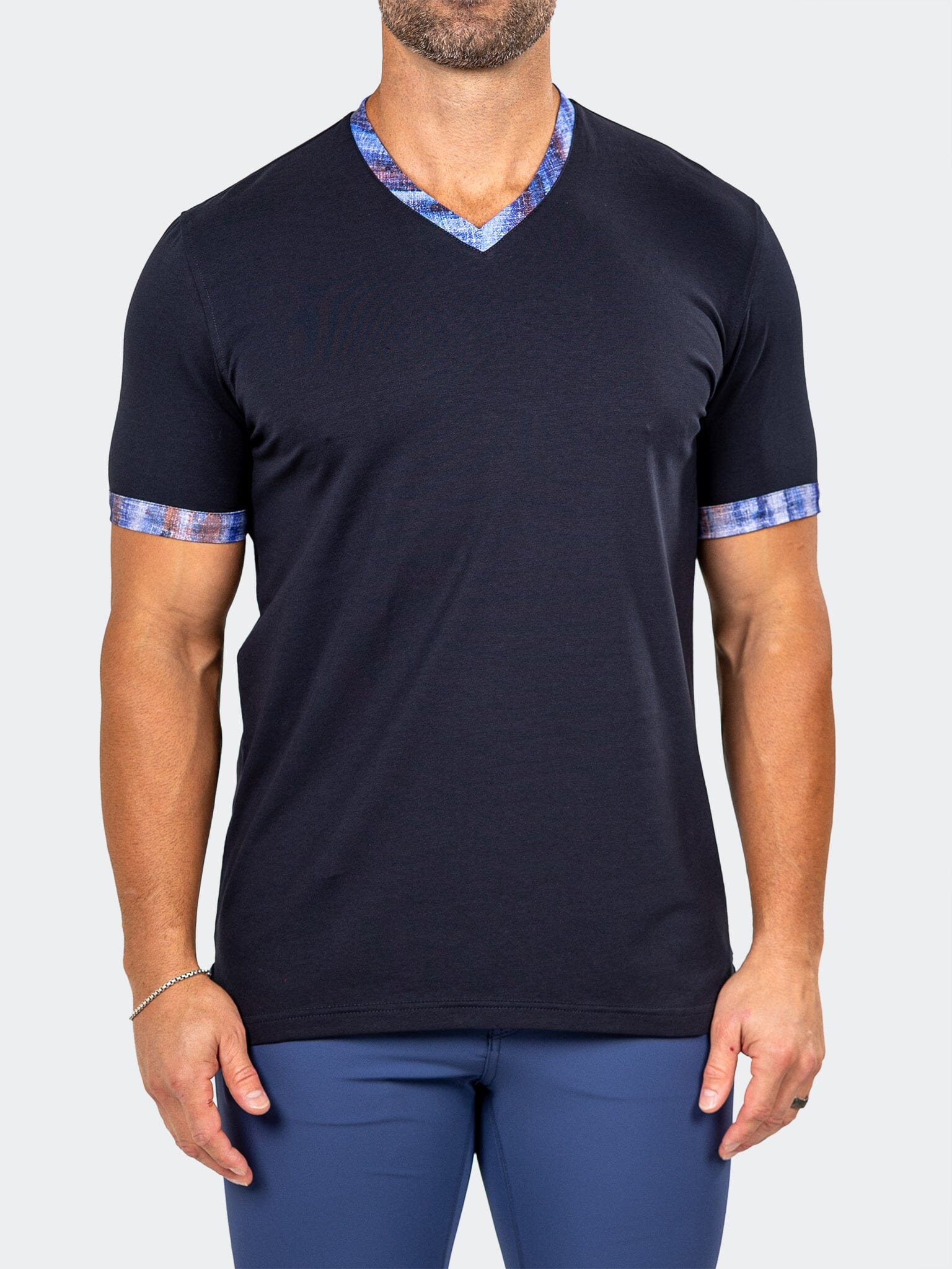 V-neck Edison Marthyr0003 Blue