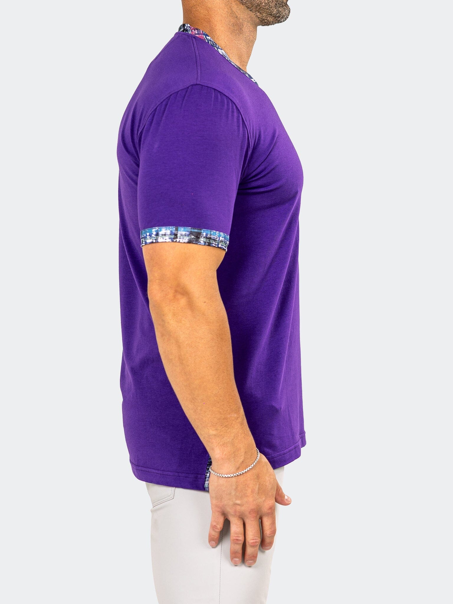 Edison Marthyr Purple V-Neck