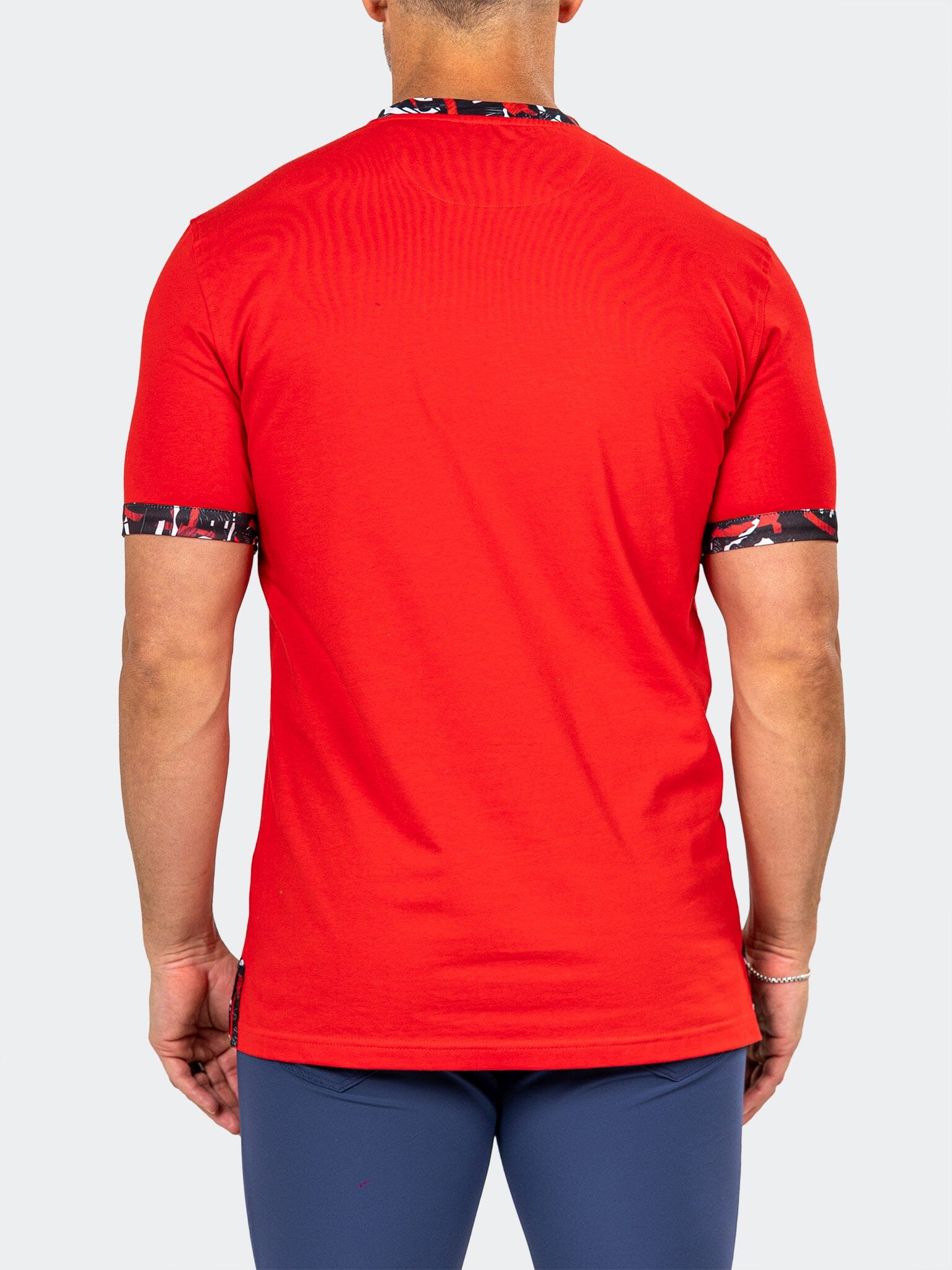 Edison Marthyr Red V-Neck Tee