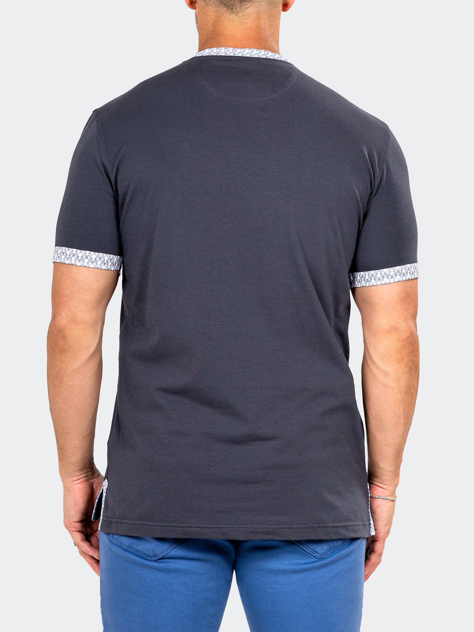 Edison Marthyr Grey V-Neck Tee