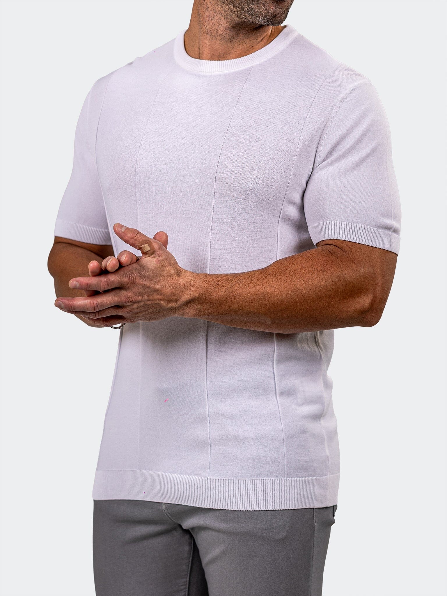 Sweater KnittedMarthyr009 White