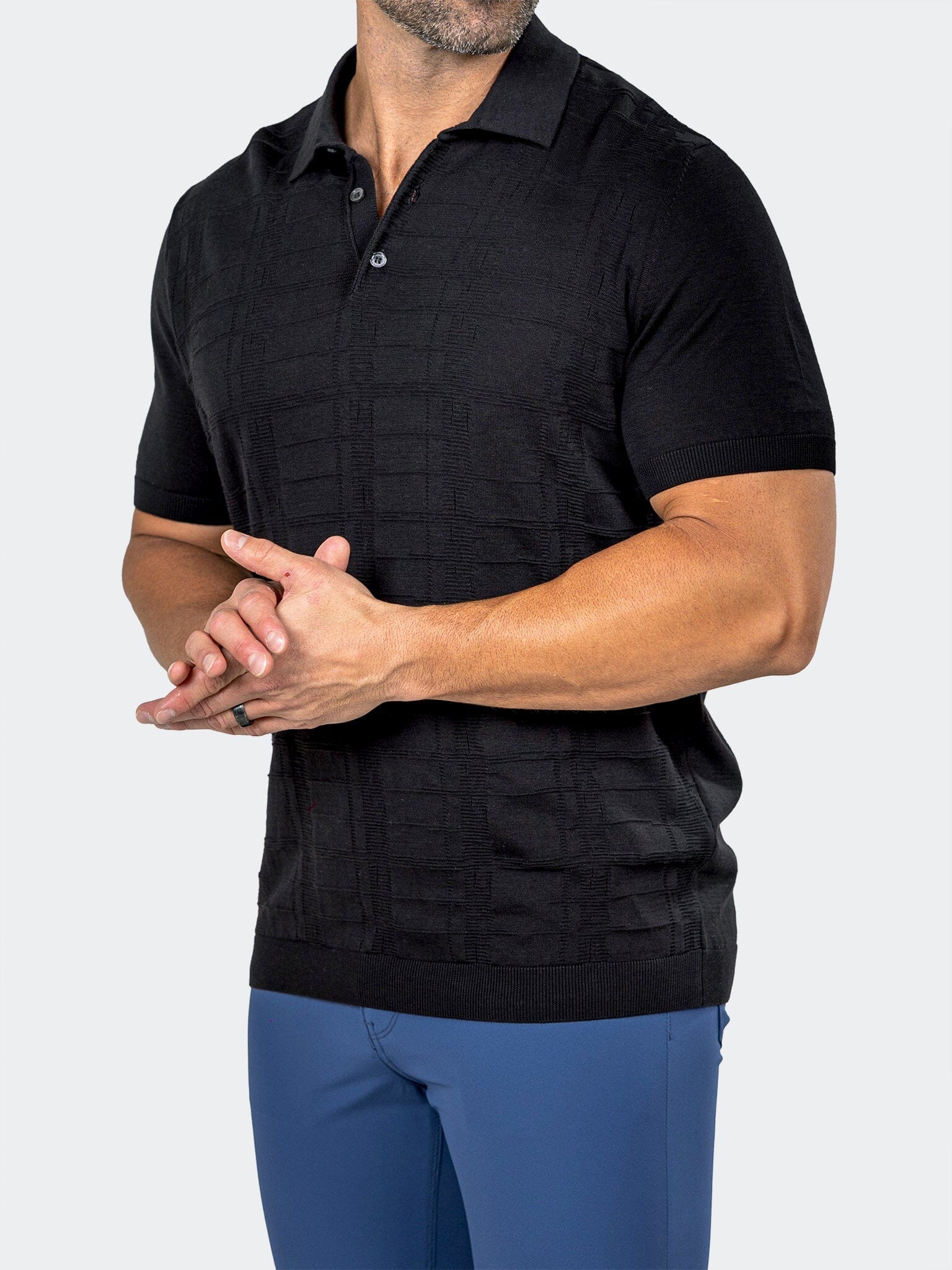 Polo KnittedMarthyr013 Black