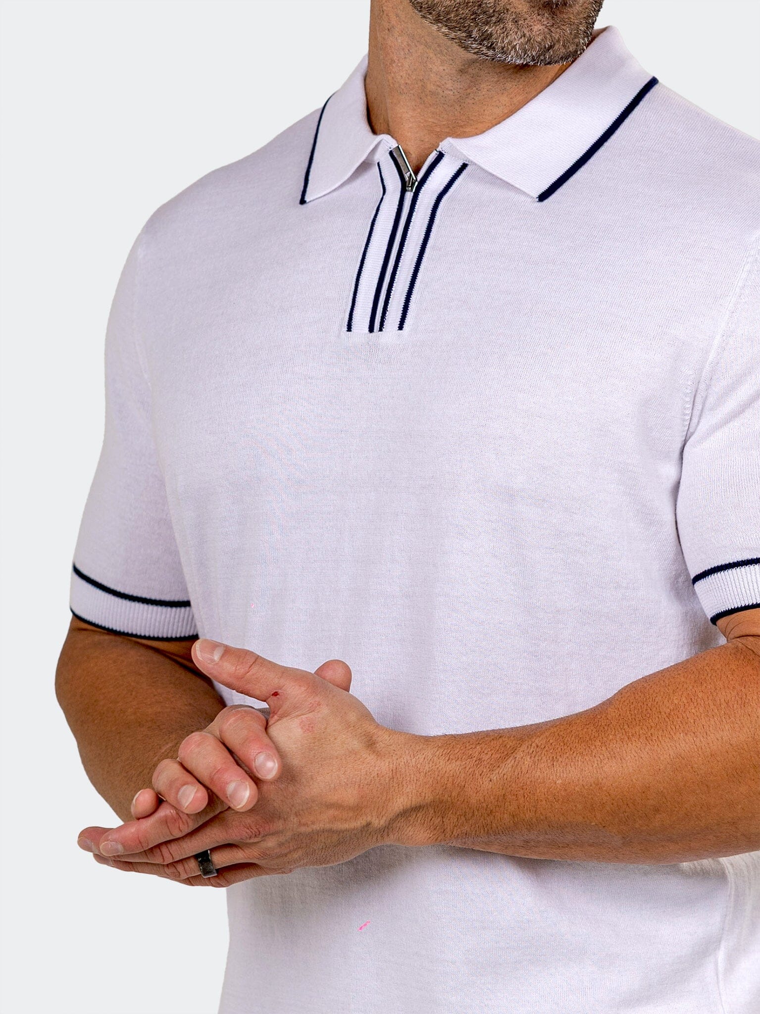 Polo KnittedMarthyr040 White