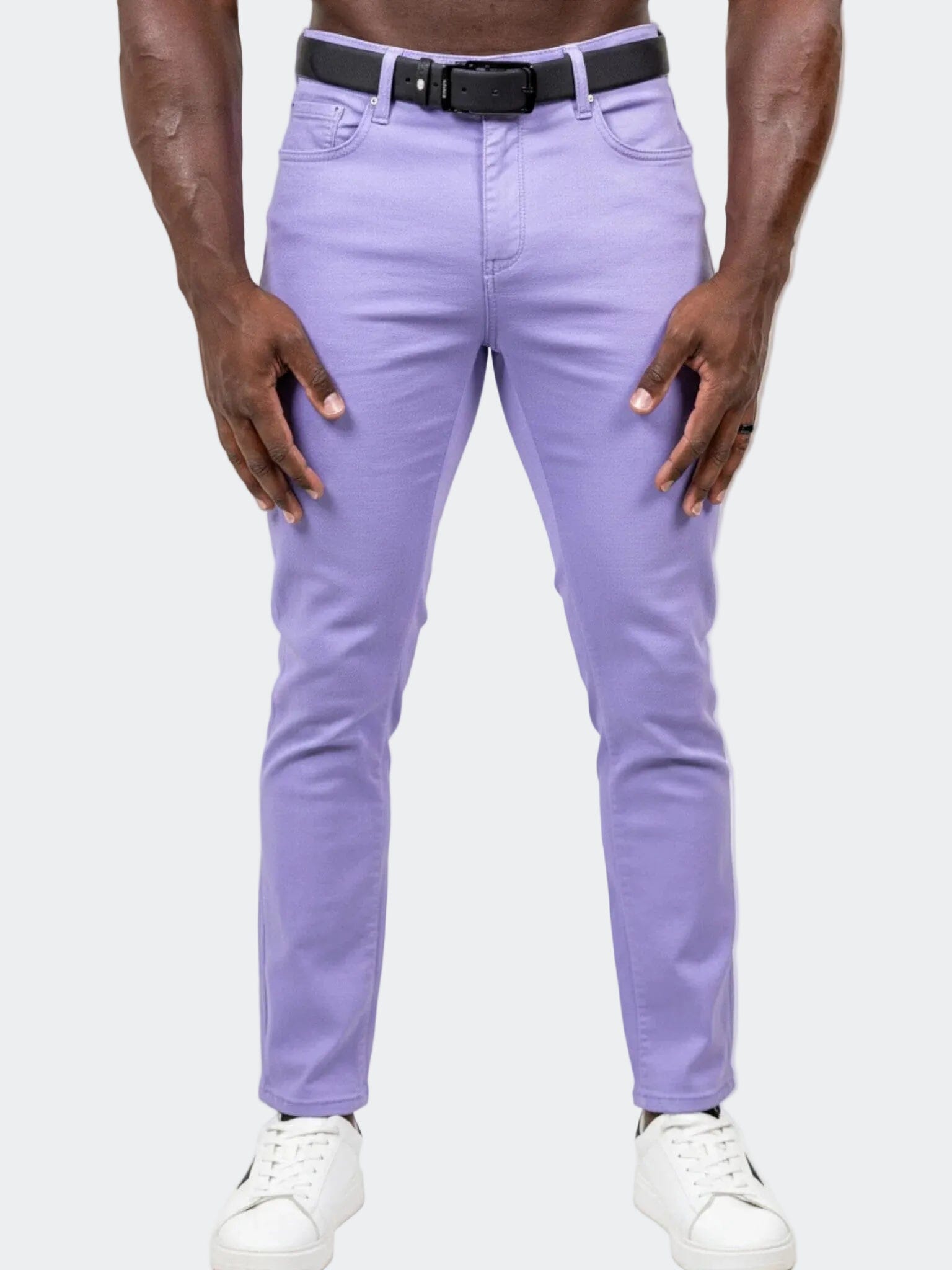 Marthyr Lavender Slim Jeans – Maceoo