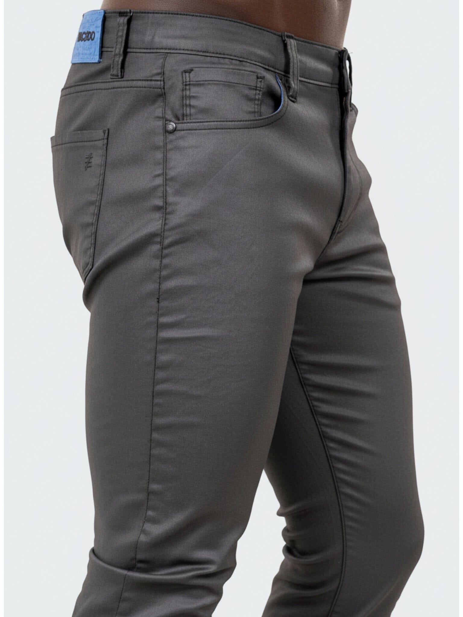 Marthyr Coated Charcoal Jeans