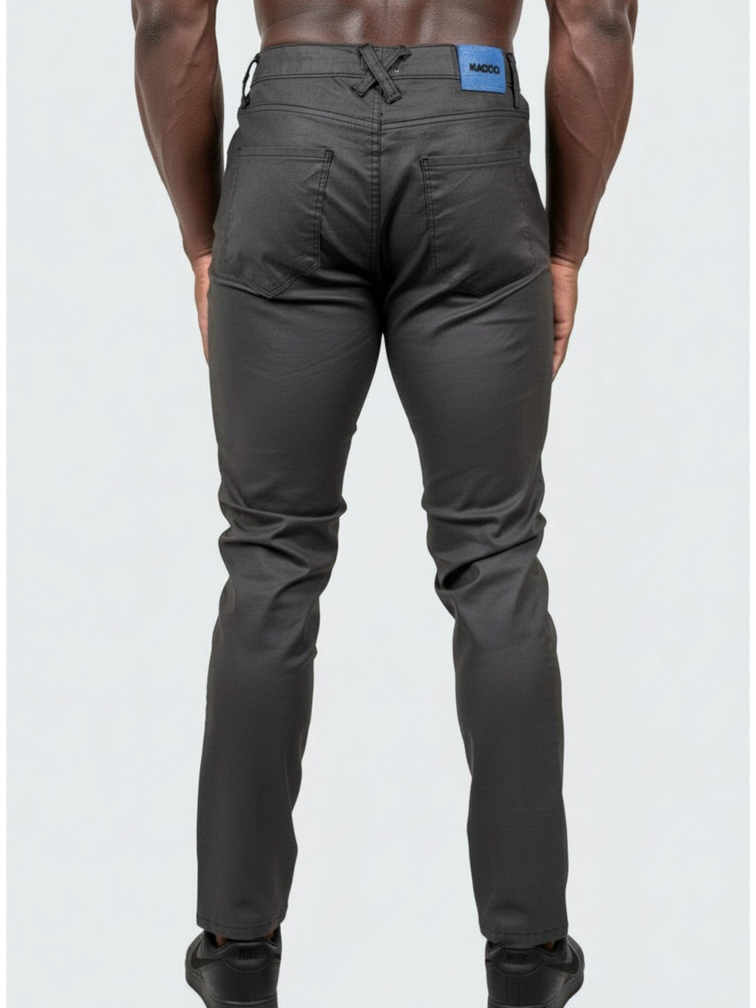Marthyr Coated Charcoal Jeans
