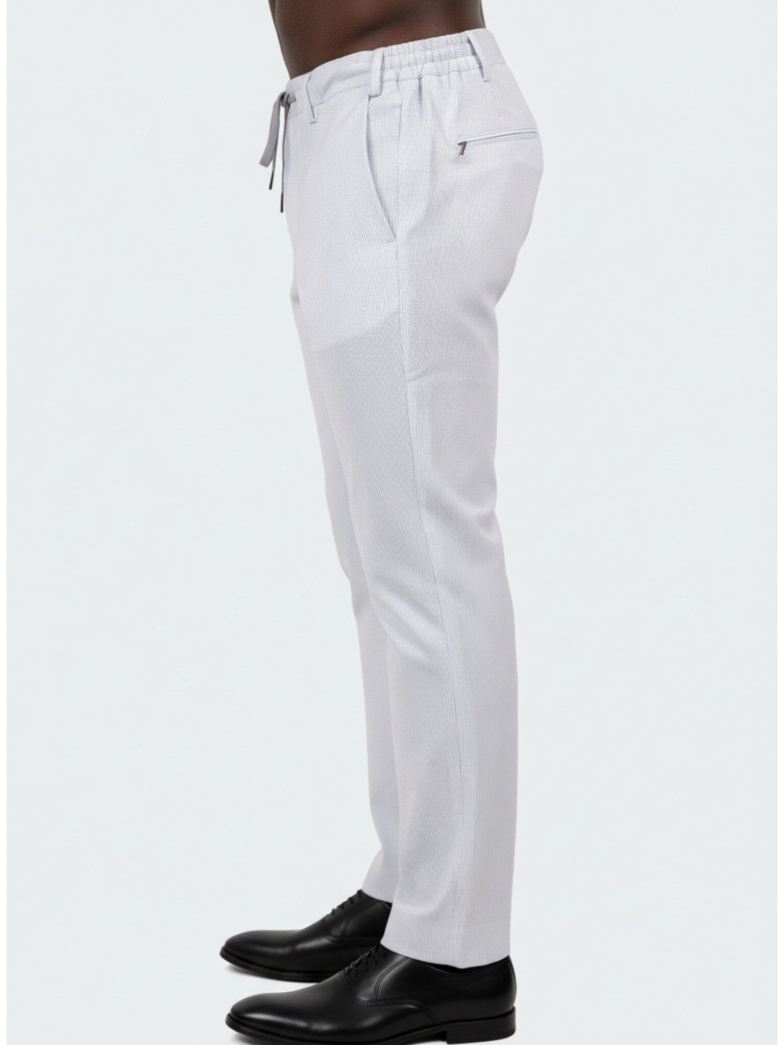 Marthyr Light Grey Texture Pants