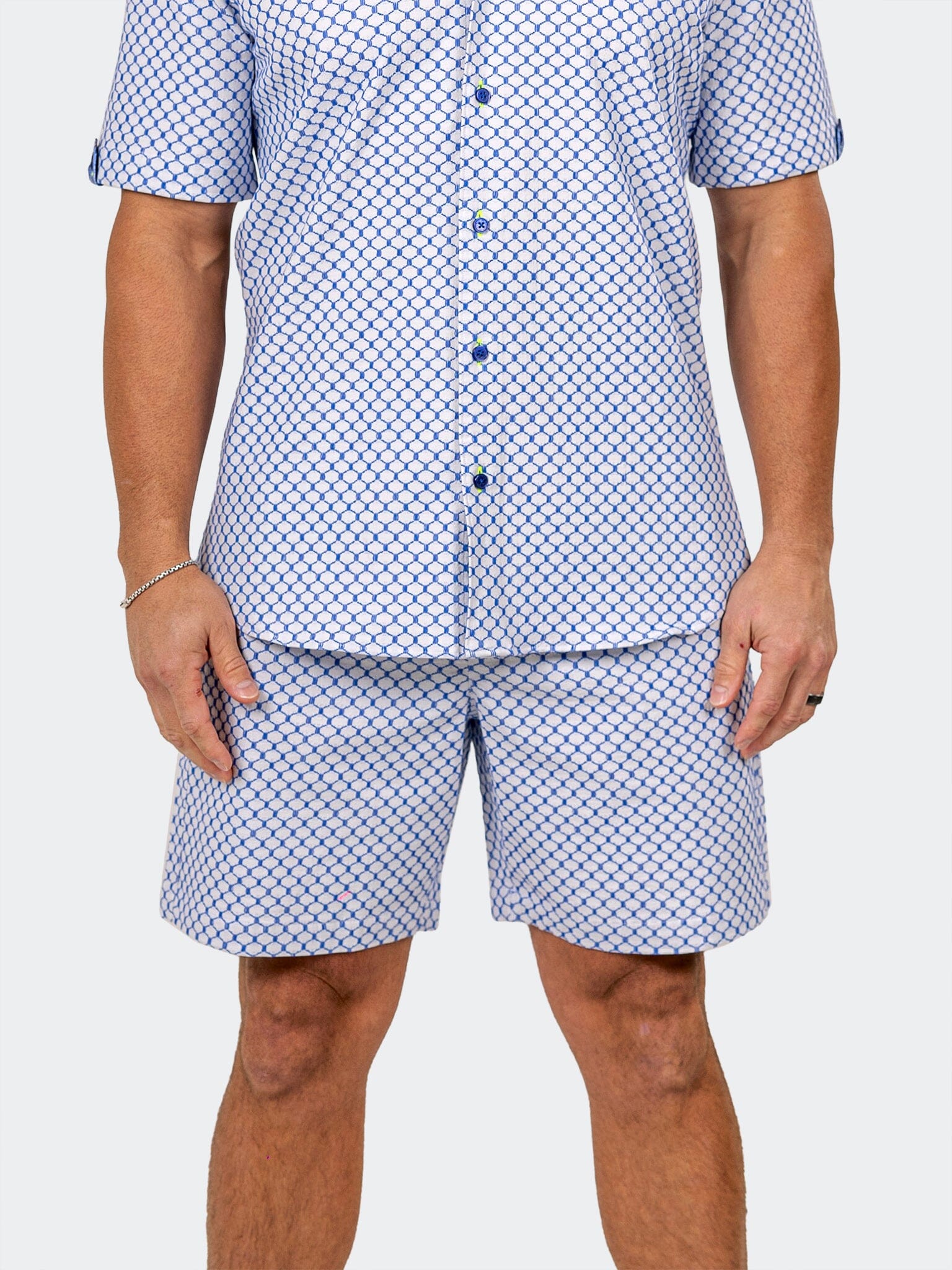 Marthyr Diamond Print Shorts