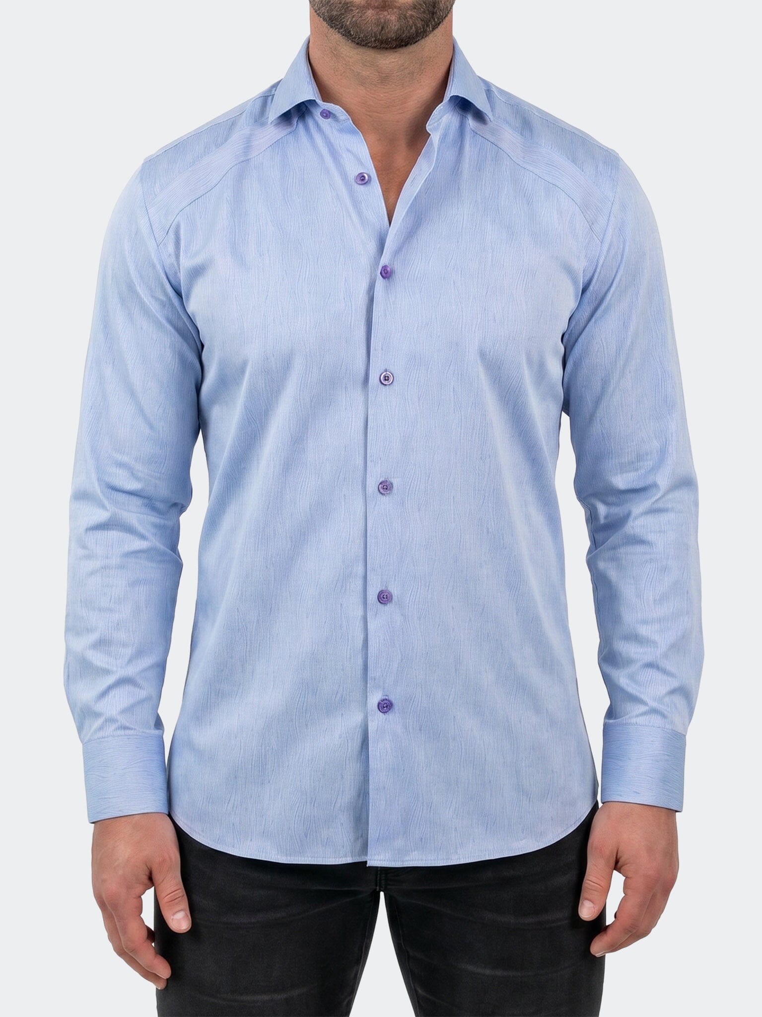 General Dress Shirt LS Woven Unknown0011 Blue