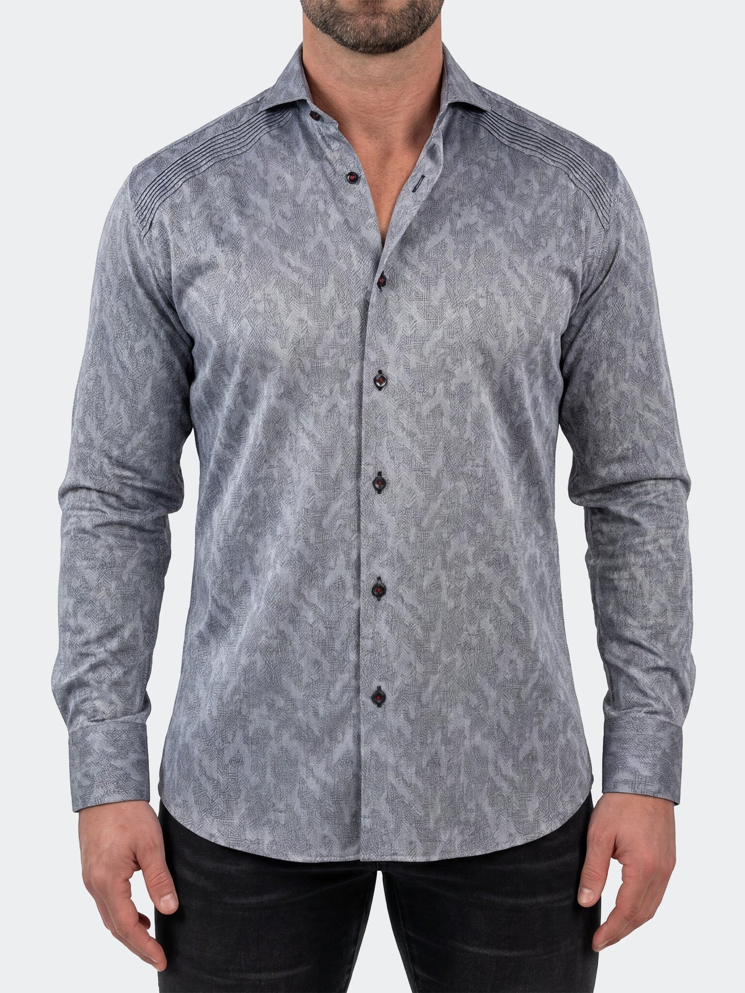 General Dress Shirt LS Woven Unknown0012 Grey