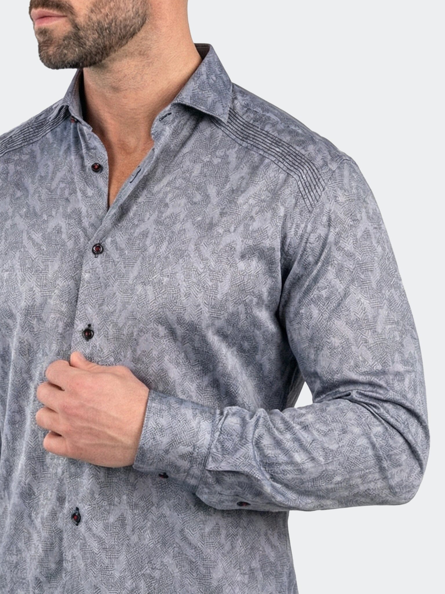 General Dress Shirt LS Woven Unknown0012 Grey