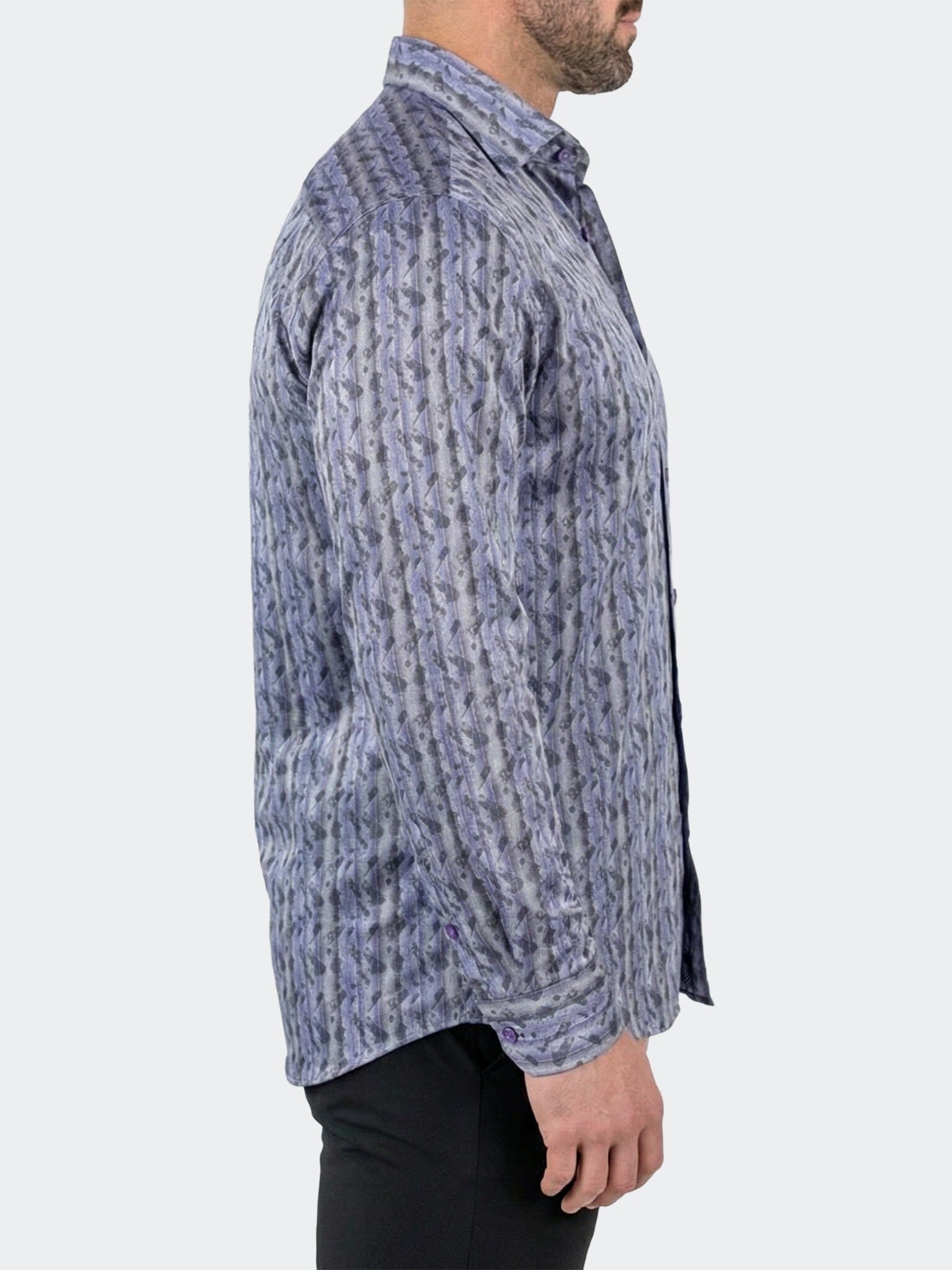 Fibonacci Dress Shirt LS Woven Unknown0014 Grey