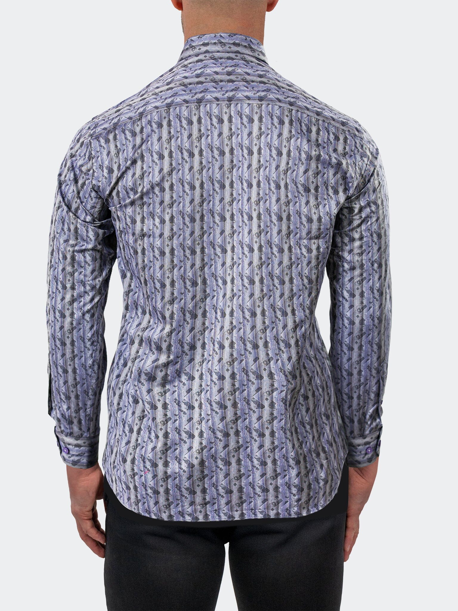 Fibonacci Dress Shirt LS Woven Unknown0014 Grey